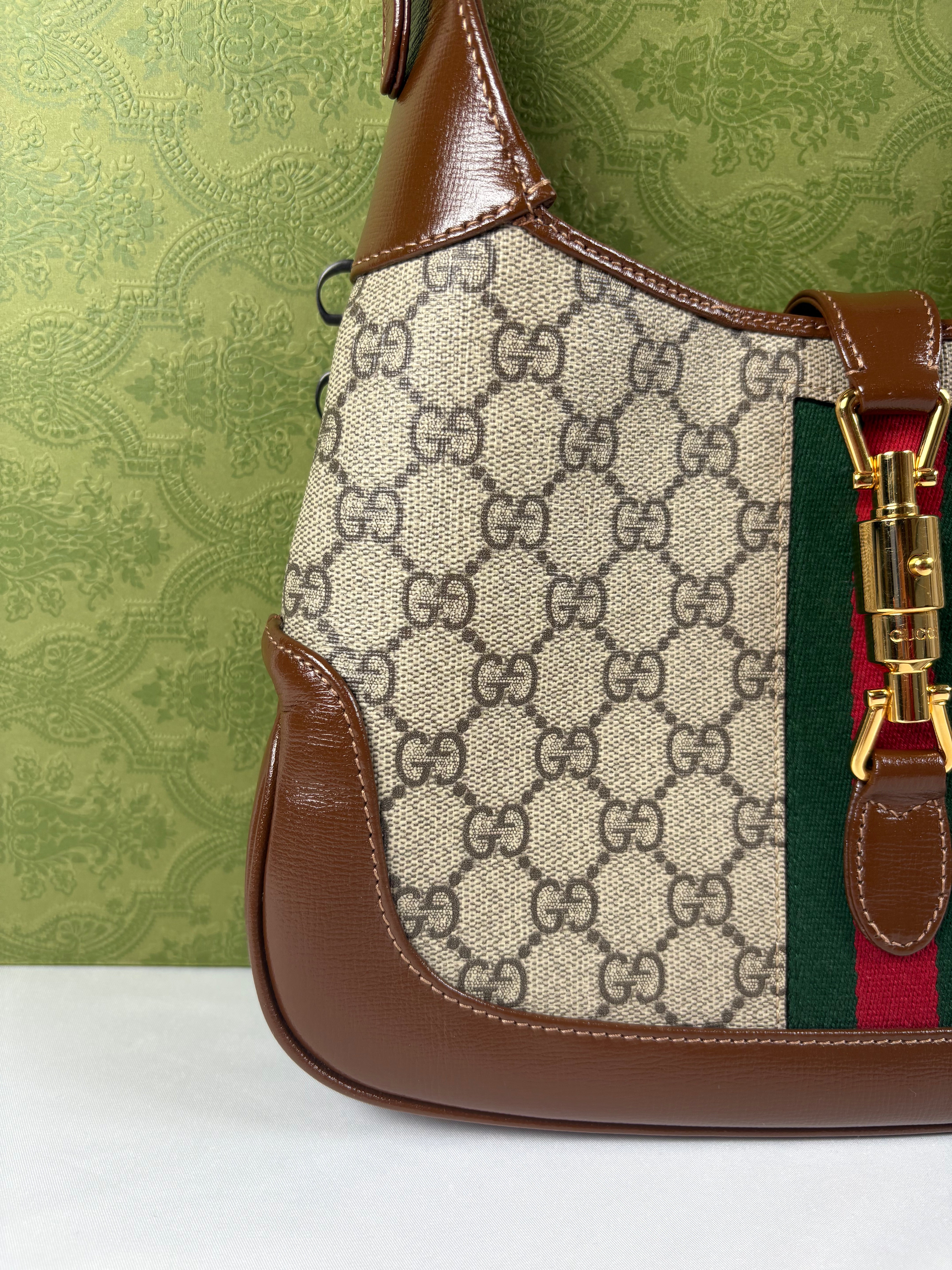 Pre-Owned GUCCI Jackie 1961 Monogram Handbag, Medium