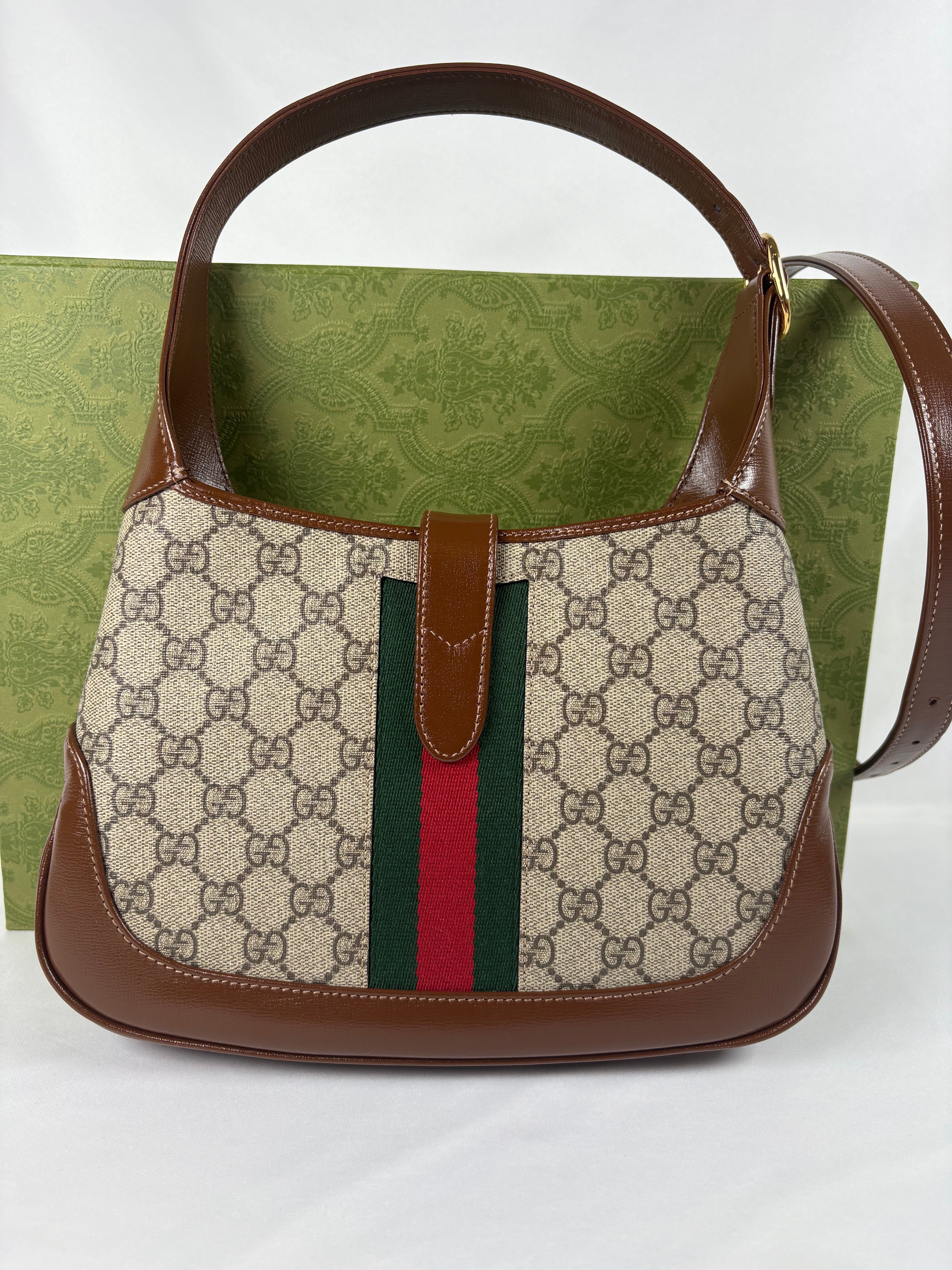 Pre-Owned GUCCI Jackie 1961 Monogram Handbag, Medium