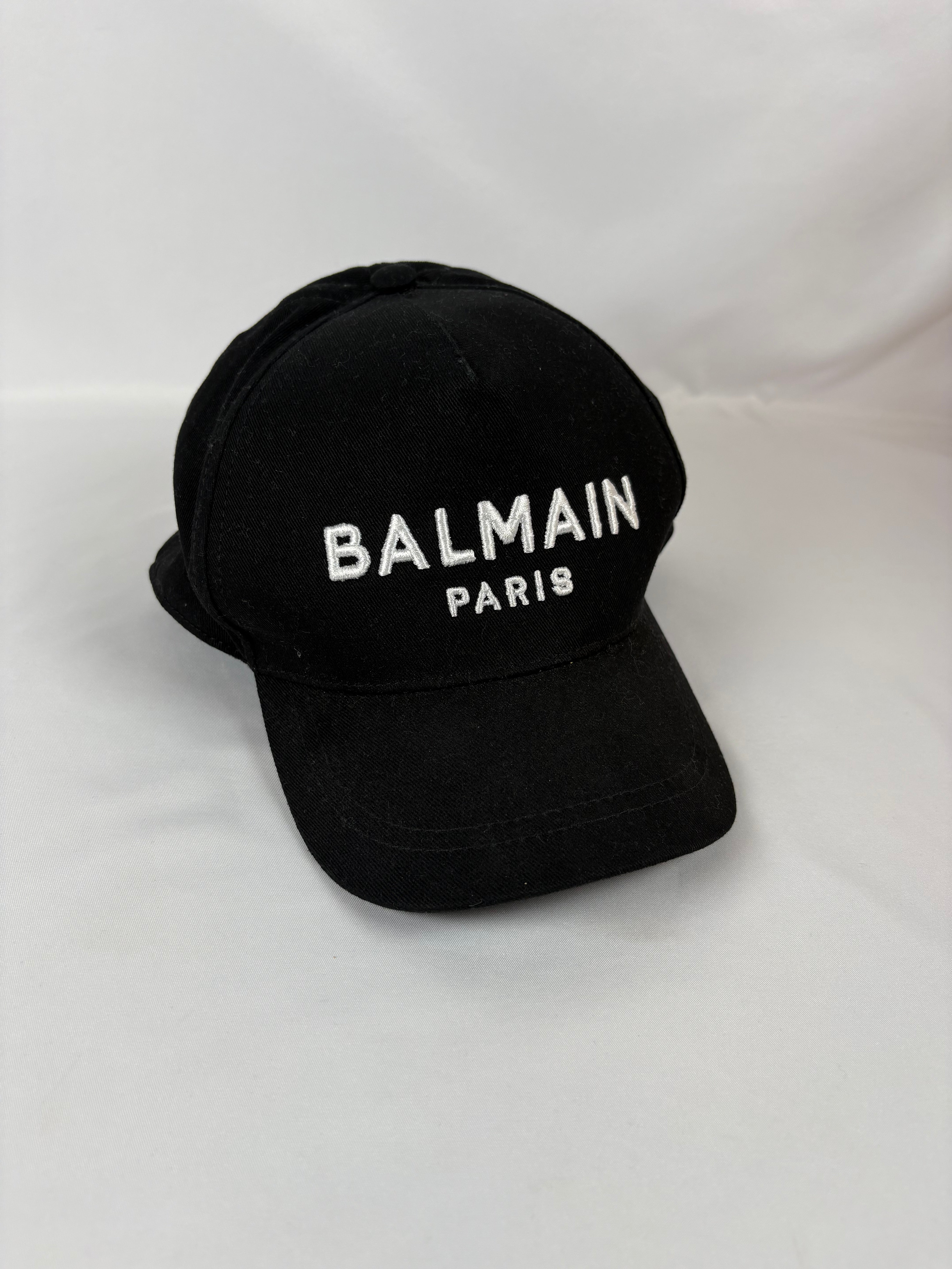 Pre-Owned BALMAIN Baseball Hat Black Hat, II