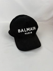 Pre-Owned BALMAIN Baseball Hat Black Hat, II