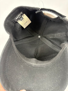Pre-Owned BALMAIN Baseball Hat Black Hat, II