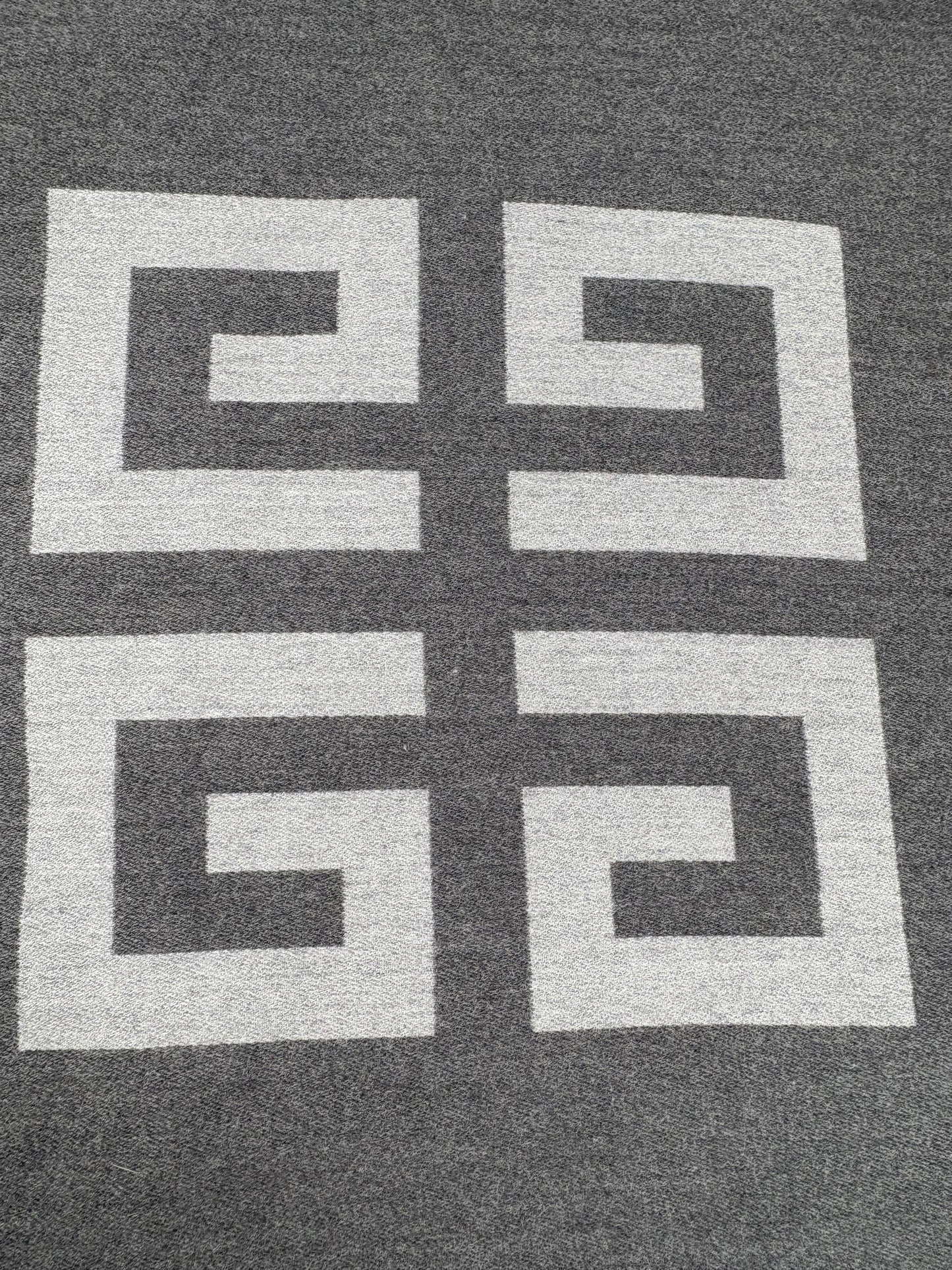 Pre-Owned GIVENCHY Wool/Silk Grey Scarf