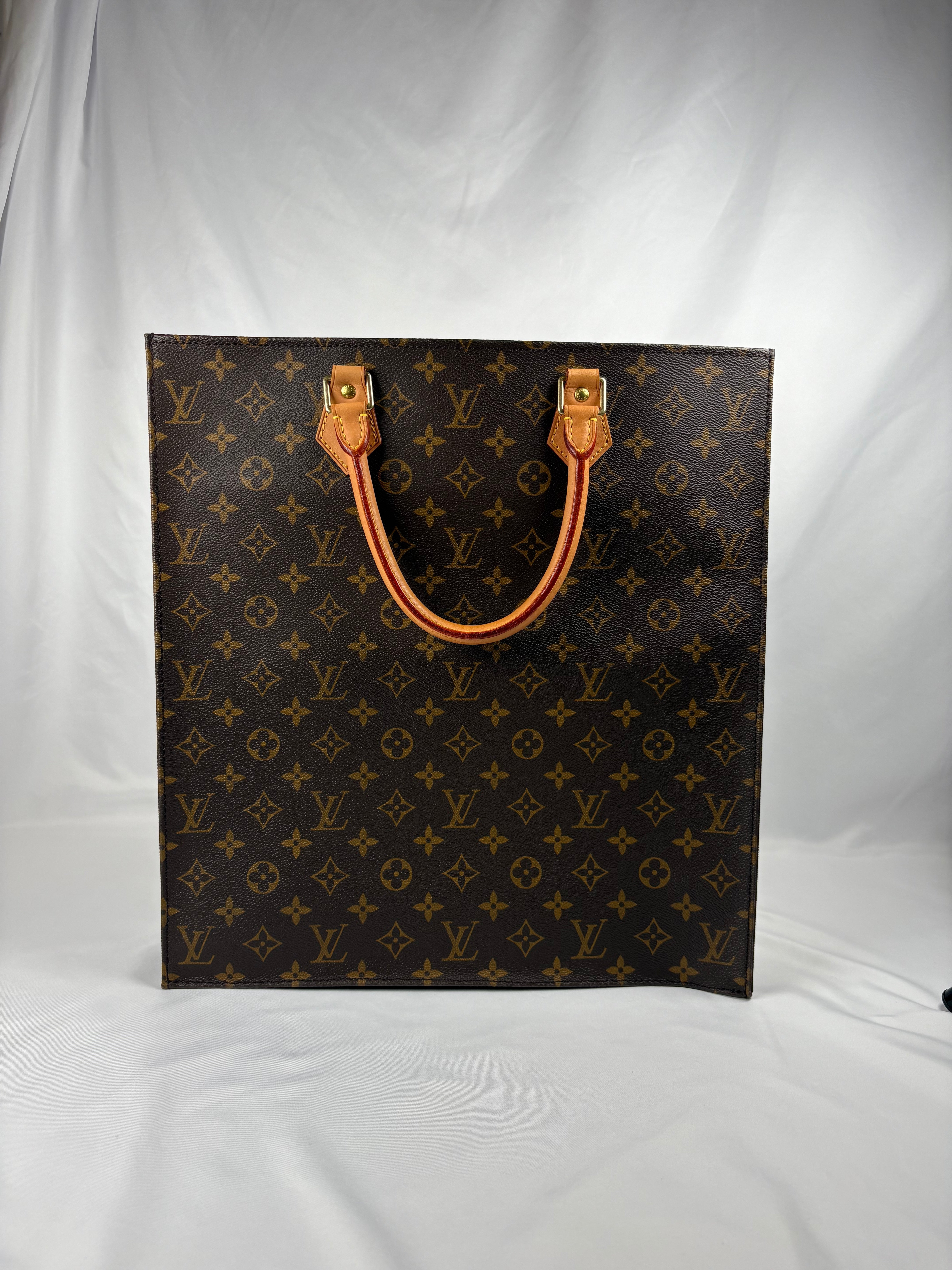 Pre-Owned LOUIS VUITTON Sac Plat Tote Monogram Handbag
