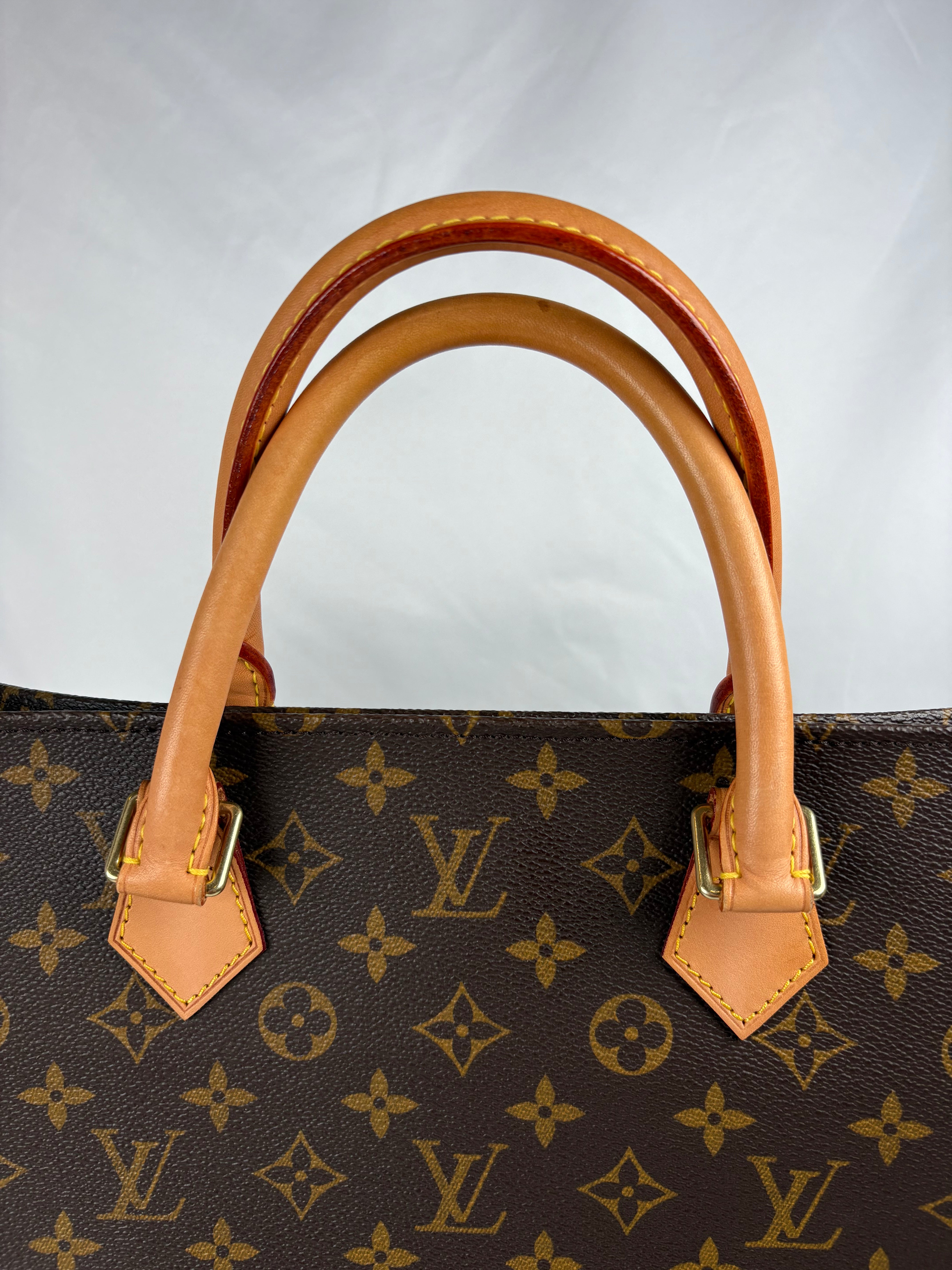 Pre-Owned LOUIS VUITTON Sac Plat Tote Monogram Handbag