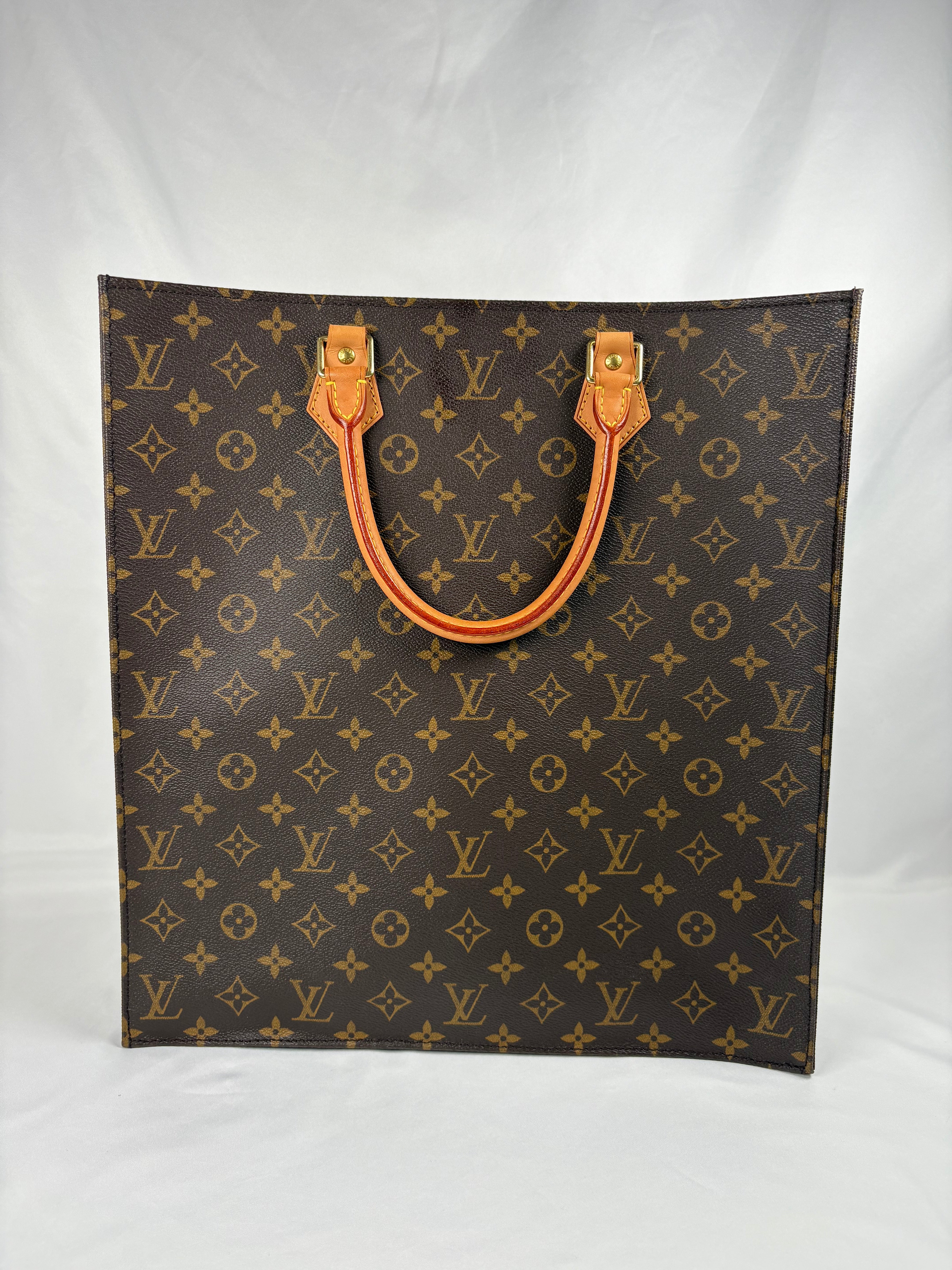 Pre-Owned LOUIS VUITTON Sac Plat Tote Monogram Handbag