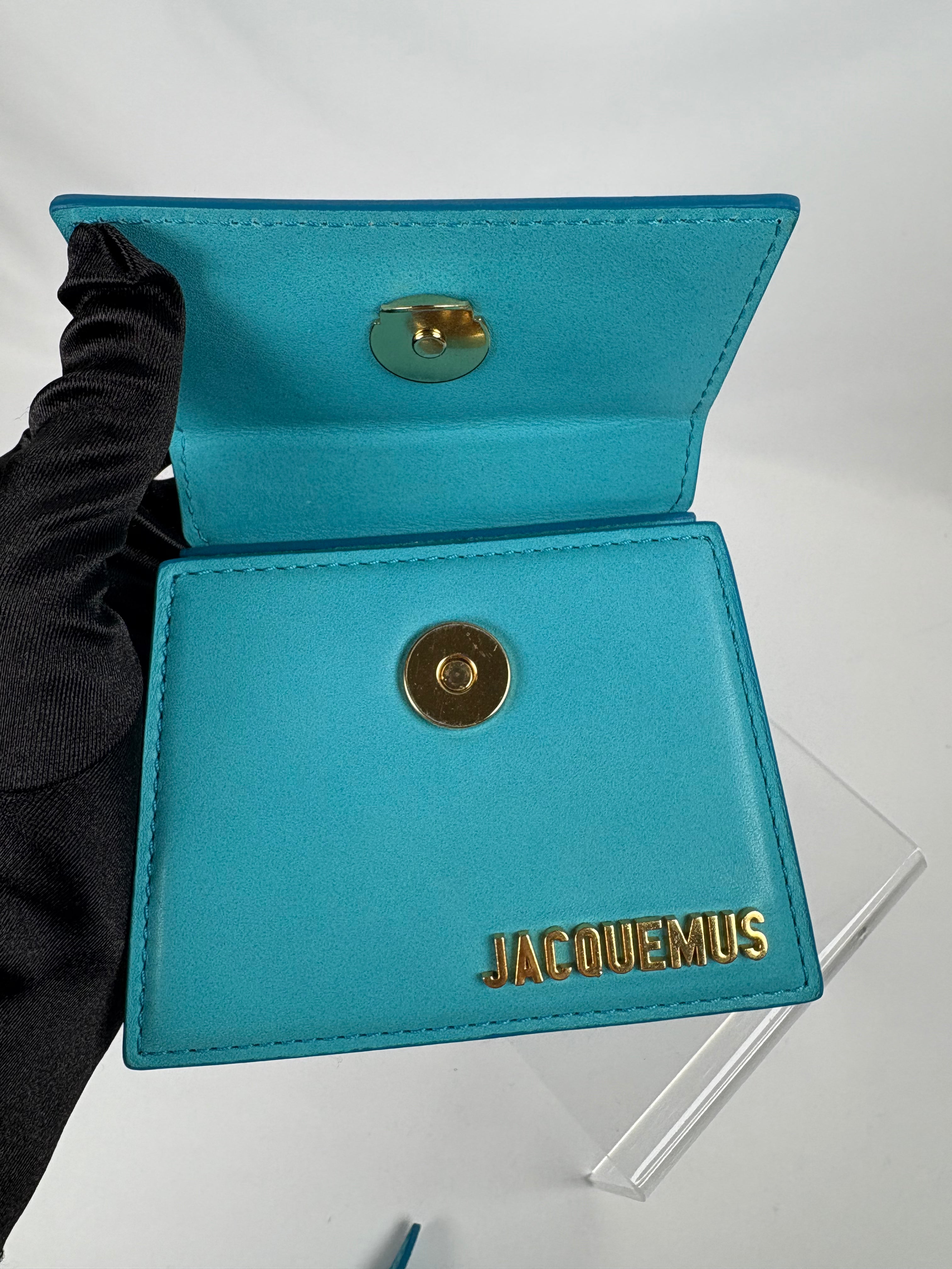 Pre-Owned JACQUEMUS Le Chiquito Turquoise Handbag, Mini