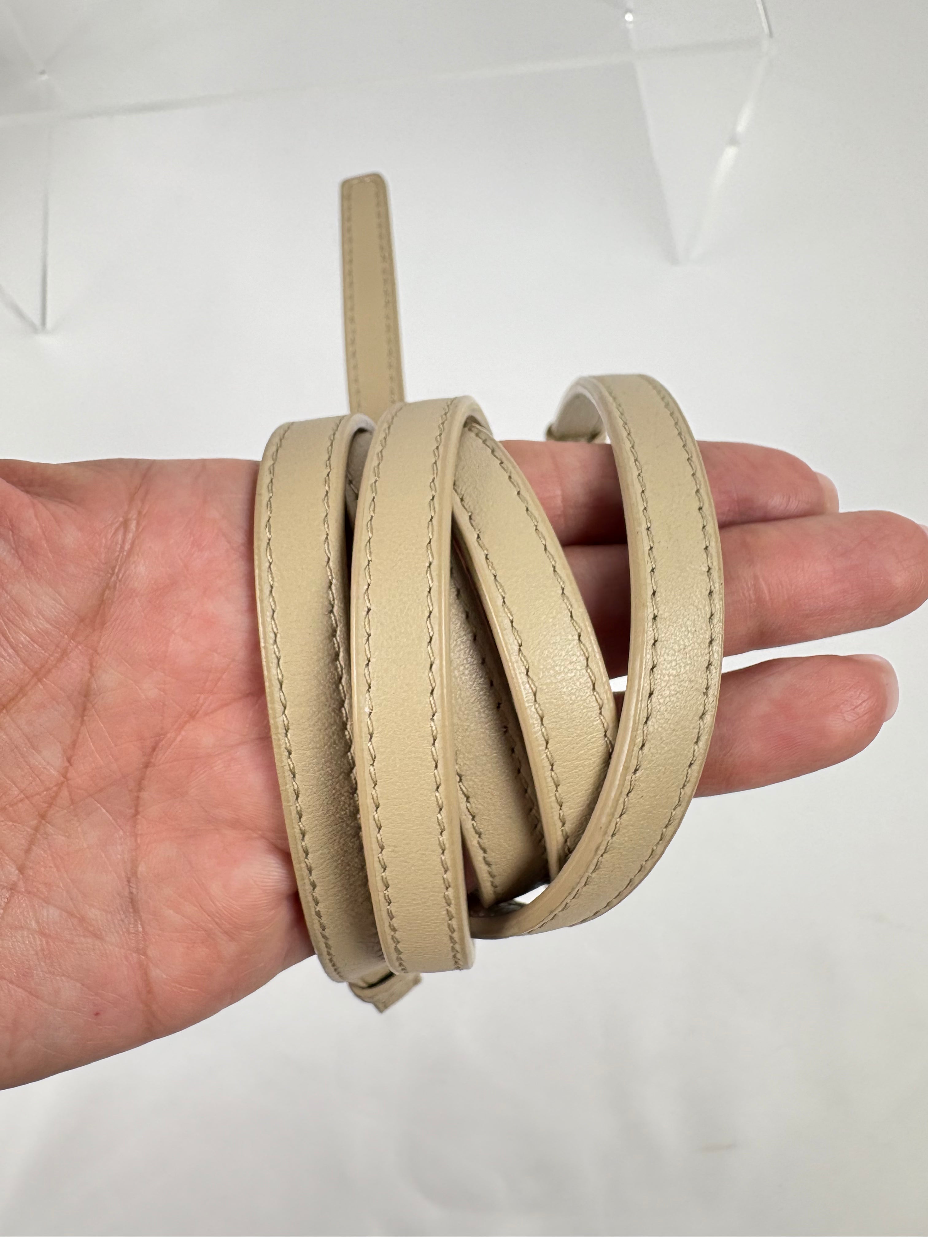 Pre-Owned DIOR LADY DIOR Vanity Case Beige Handbag, Micro