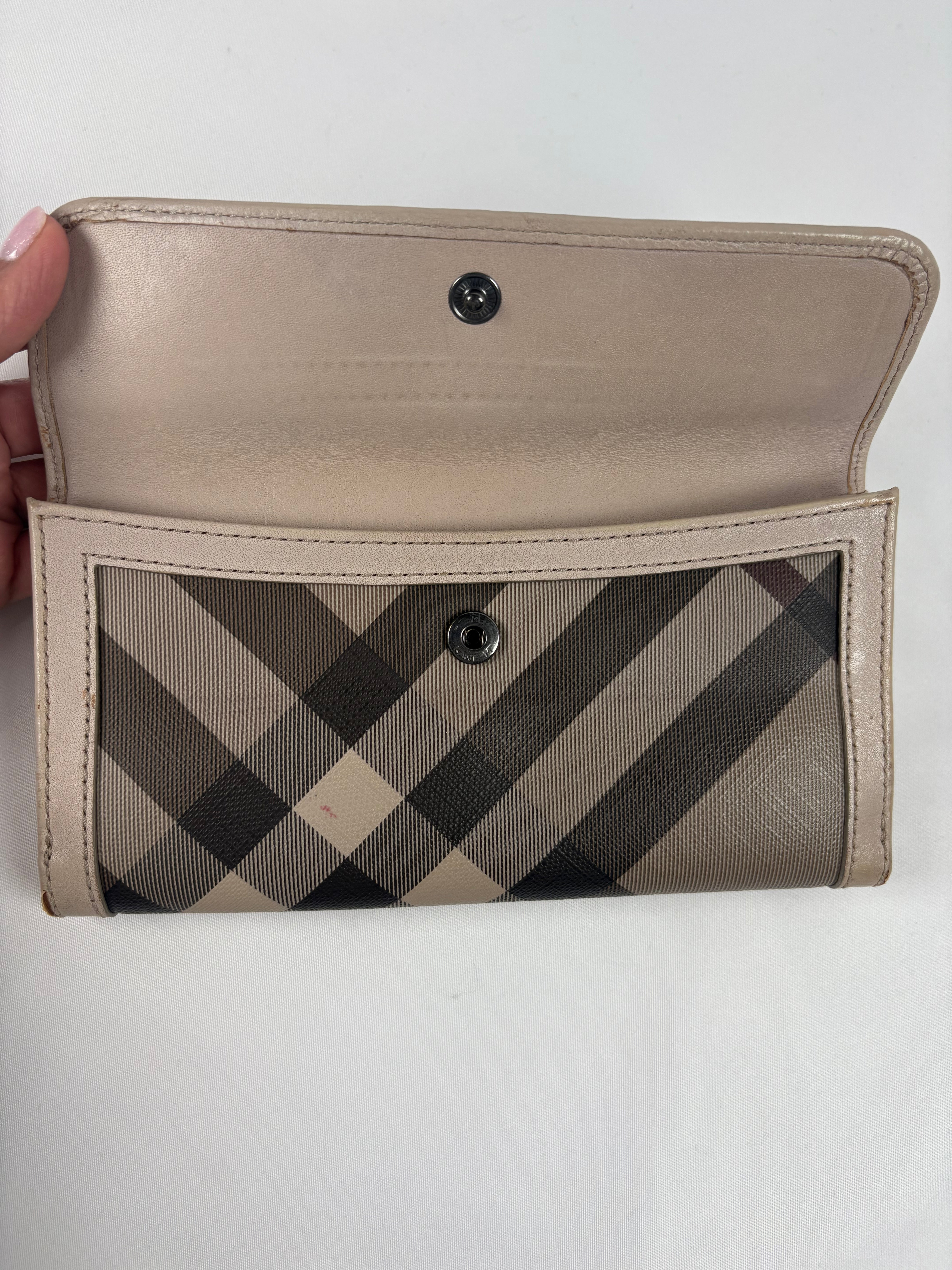 Pre-Owned BURBERRY Trench Smoked  Wallet
