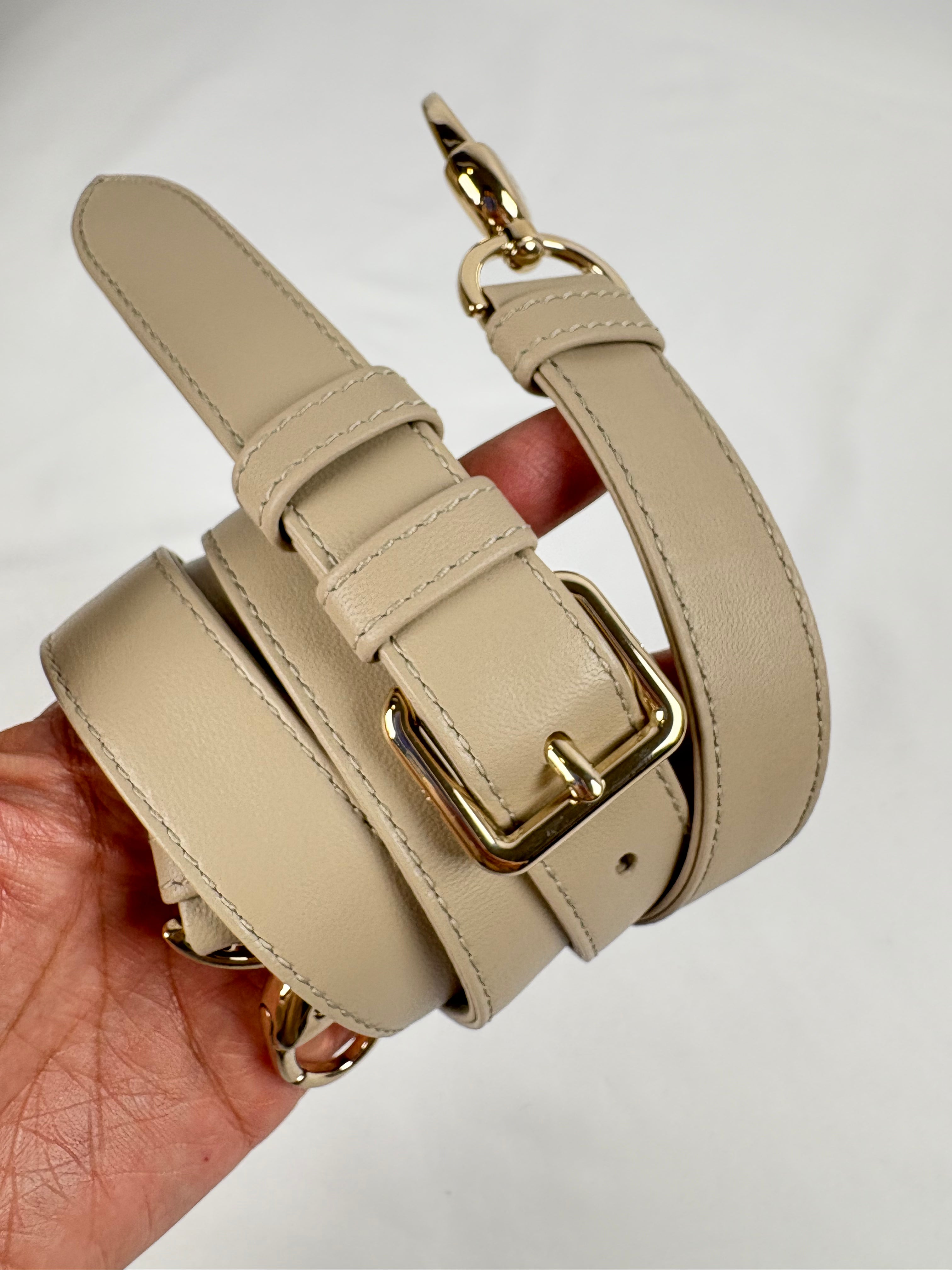 Pre-Owned CHRISTIAN DIOR Lady Dior Desert Taupe Handbag, Medium