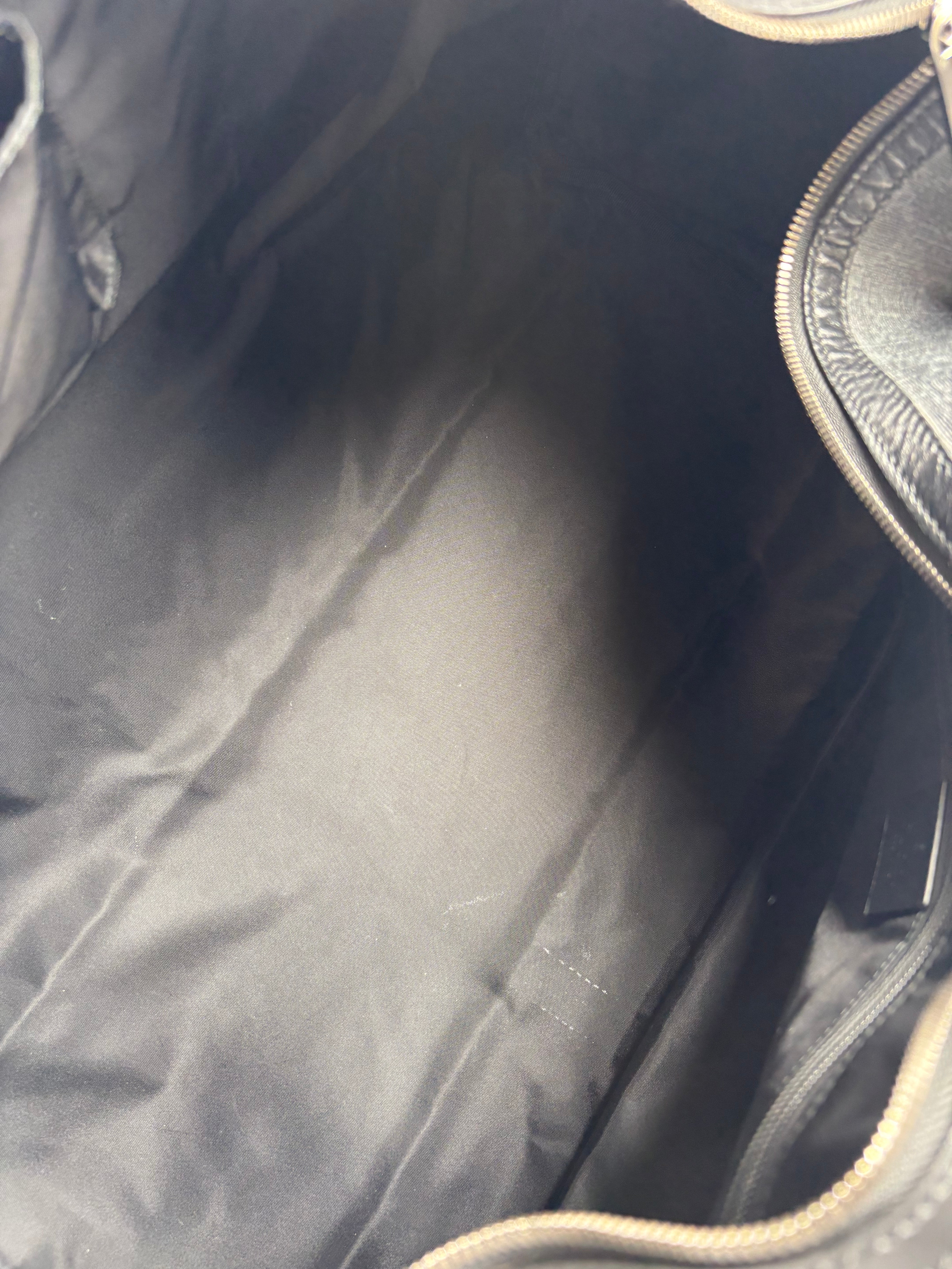 Pre-Owned GUCCI Supreme Canvas Carry-On Black Luggage