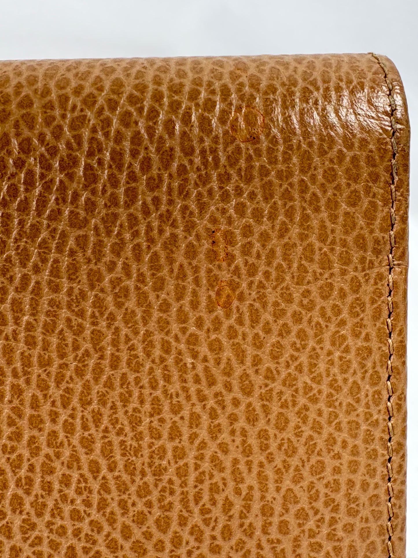Pre-Owned GUCCI Interlocking GG Camel Brown Wallet