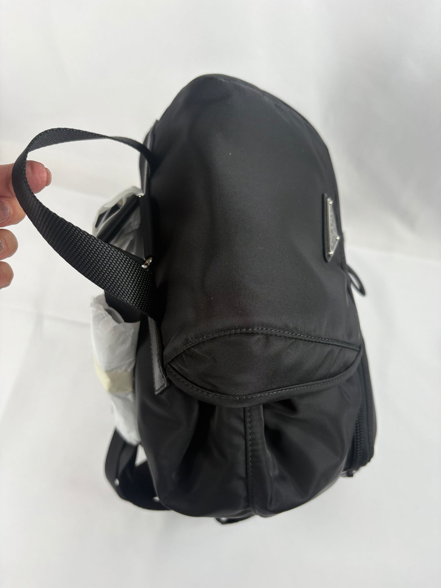 Pre-Owned PRADA Tessuto Nylon Black Backpack
