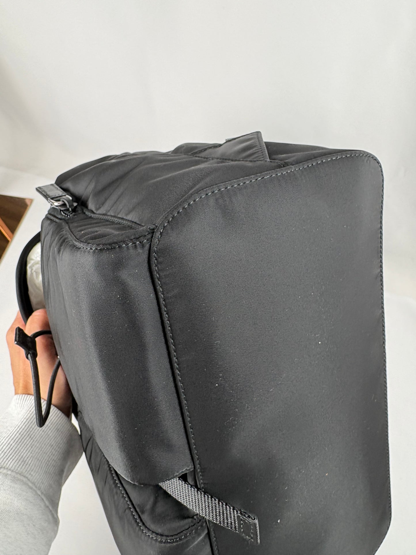 Pre-Owned PRADA Tessuto Nylon Black Backpack