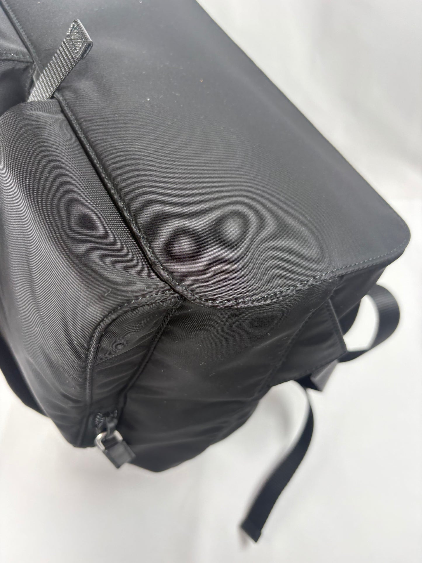 Pre-Owned PRADA Tessuto Nylon Black Backpack