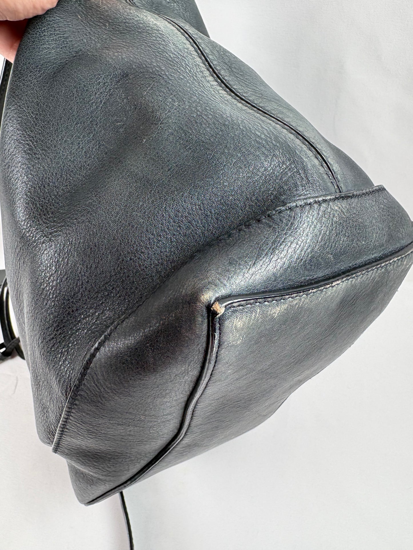 Pre-owned BALENCIAGA Neo Classic Hobo Grey Handbag, Small