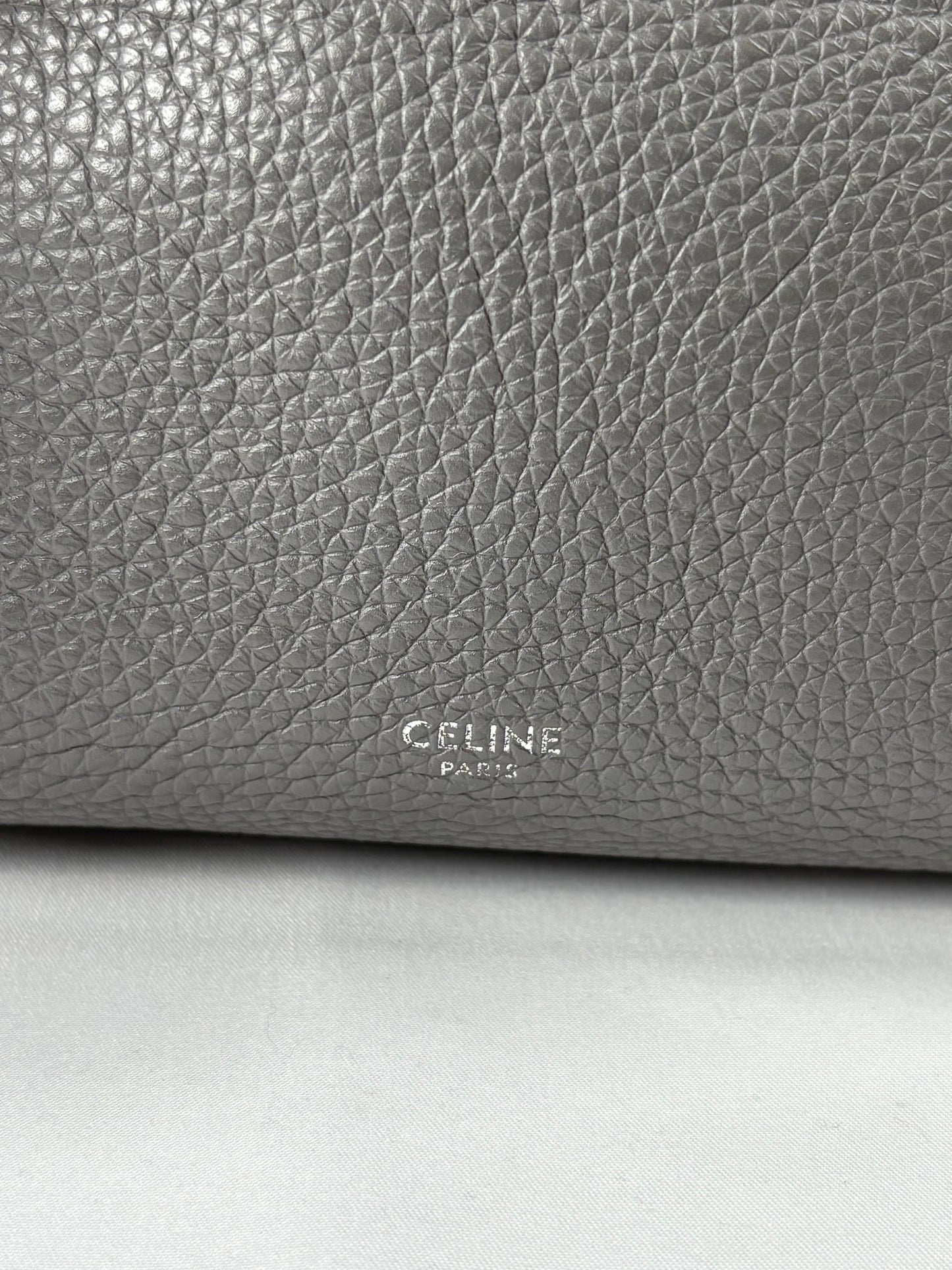 Pre-Owned CELINE Big Bag Grey Handbag, Small