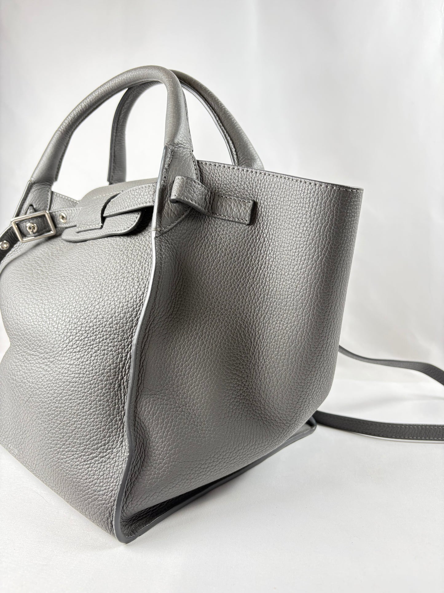 Pre-Owned CELINE Big Bag Grey Handbag, Small