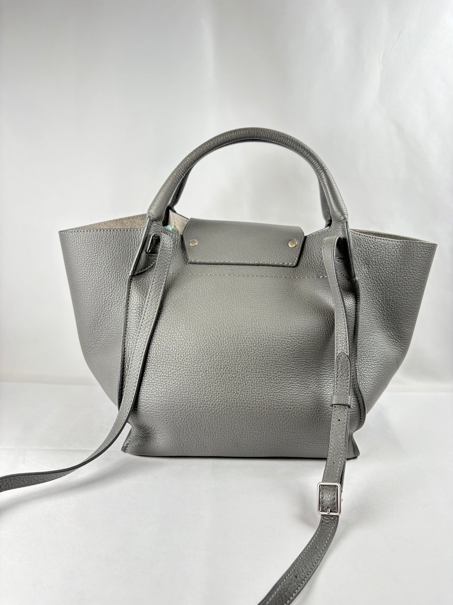 Pre-Owned CELINE Big Bag Grey Handbag, Small