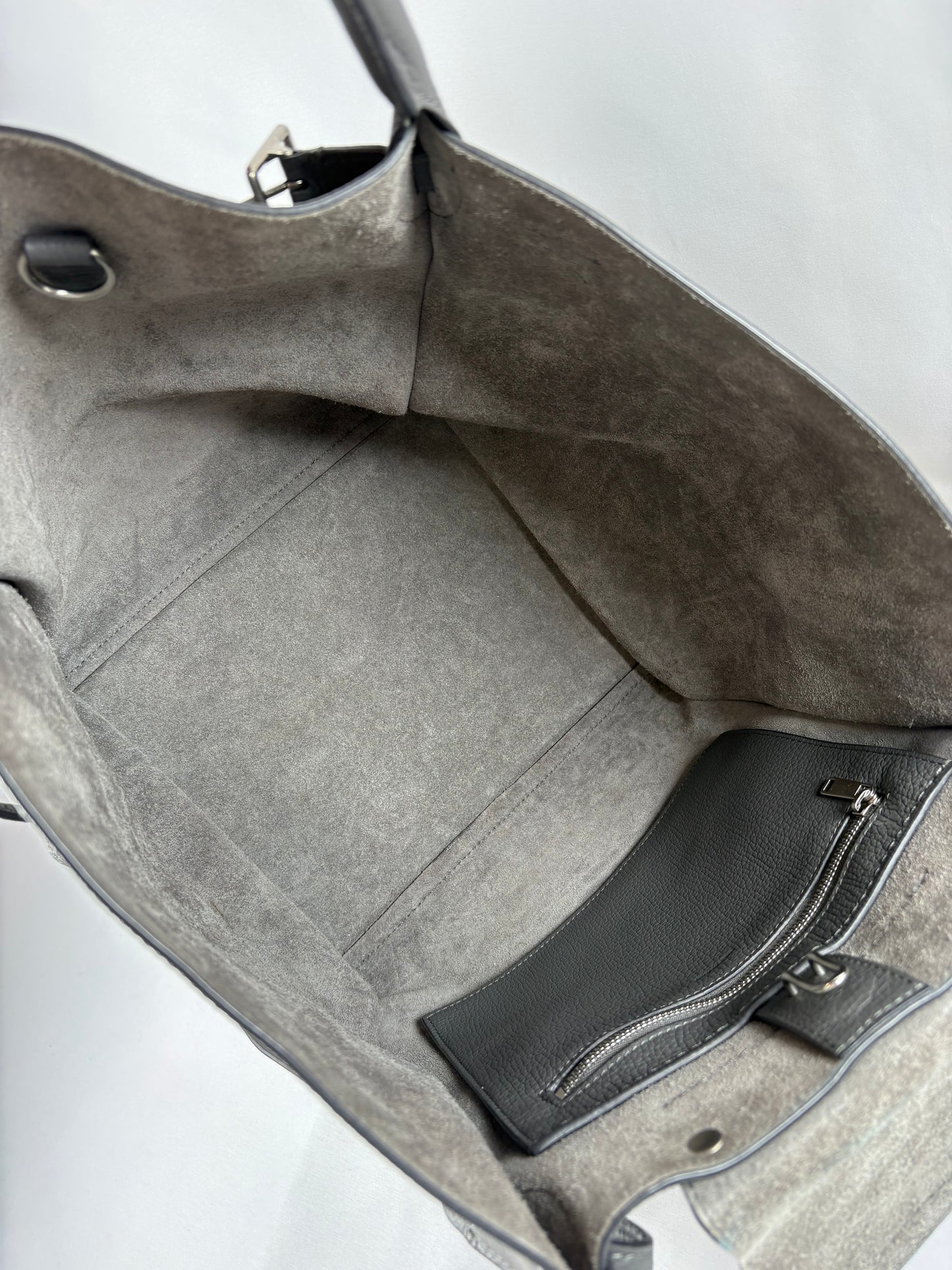Pre-Owned CELINE Big Bag Grey Handbag, Small