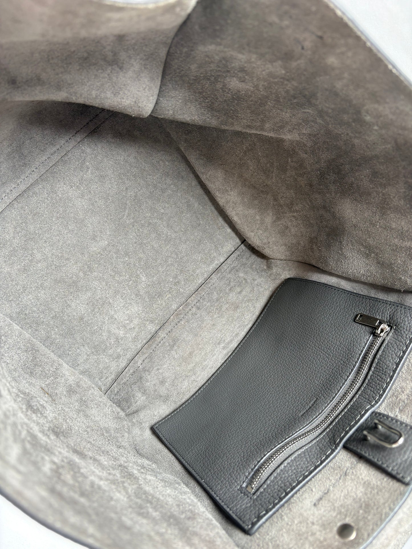 Pre-Owned CELINE Big Bag Grey Handbag, Small