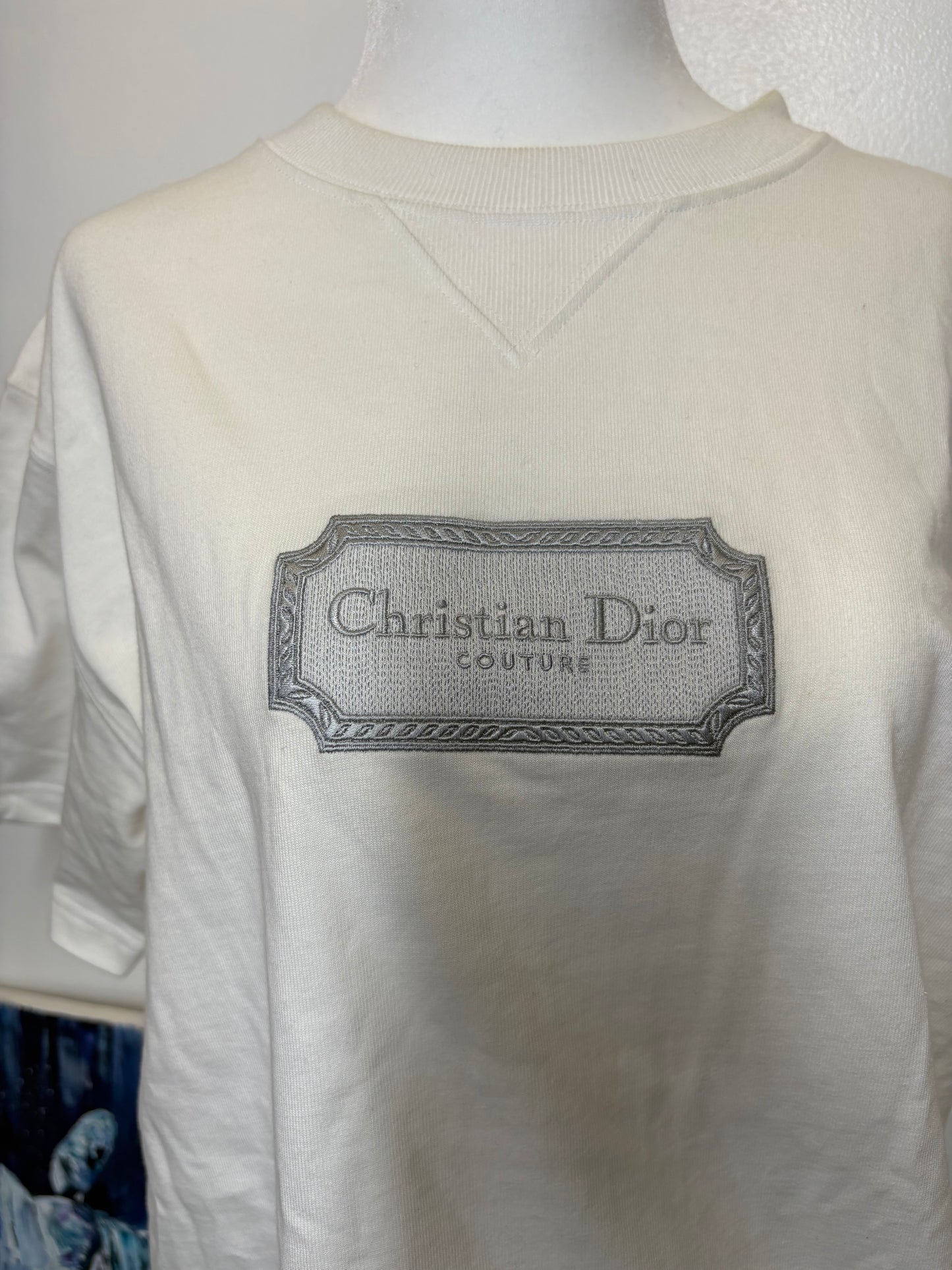 Pre-Owned CHRISTIAN DIOR Couture T-Shirt White, Medium