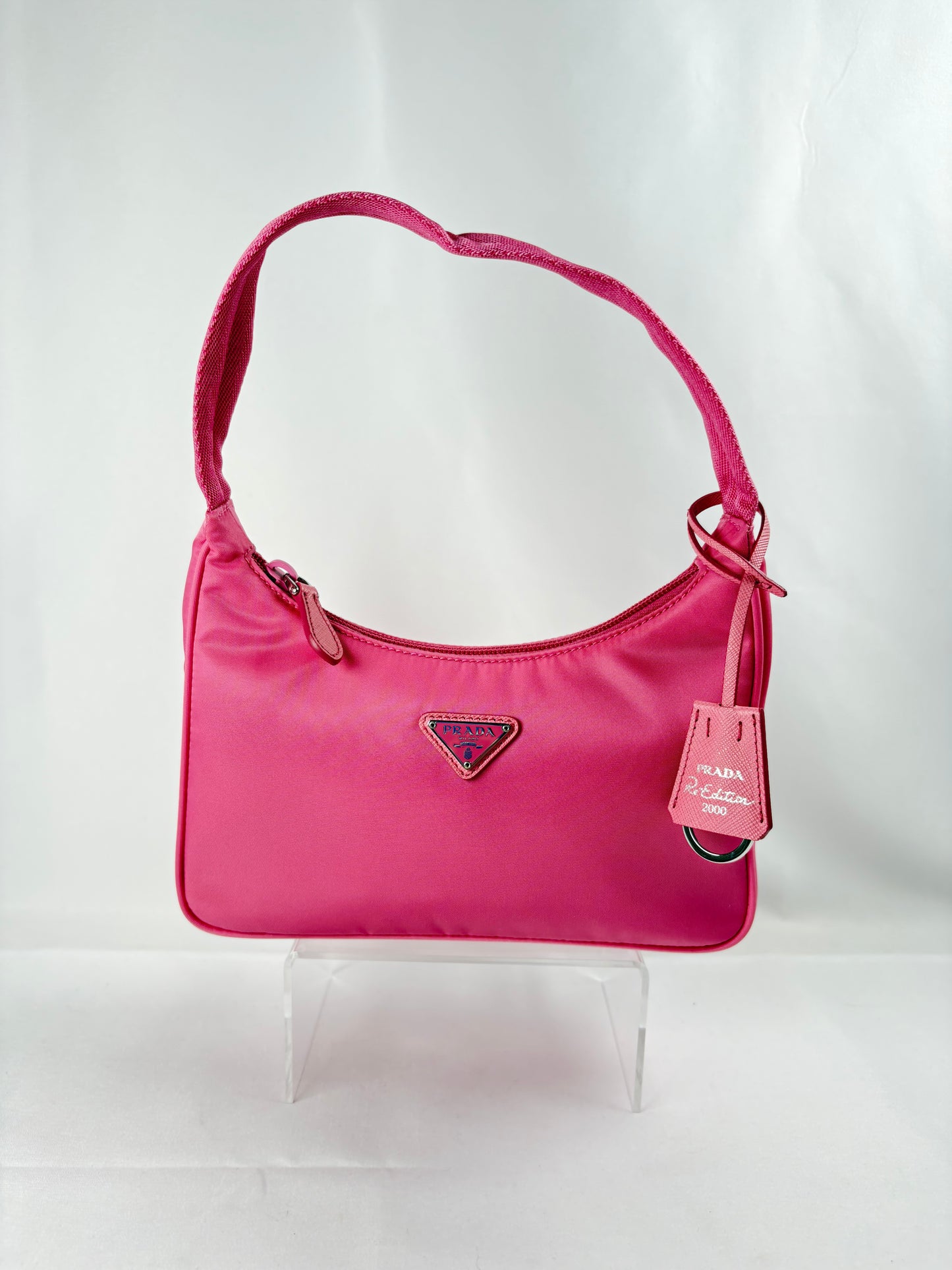 Pre-Owned PRADA Re-Edition 2000 Pink Handbag, Mini