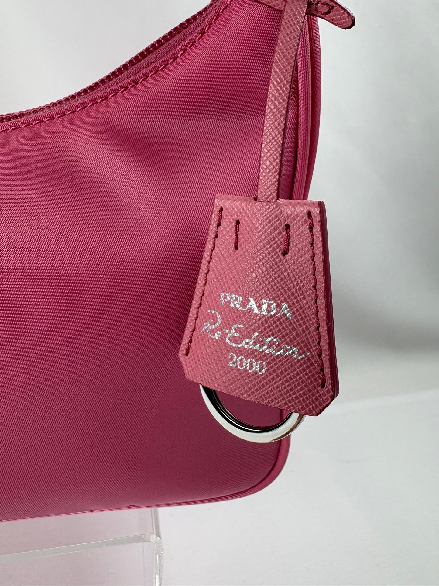 Pre-Owned PRADA Re-Edition 2000 Pink Handbag, Mini