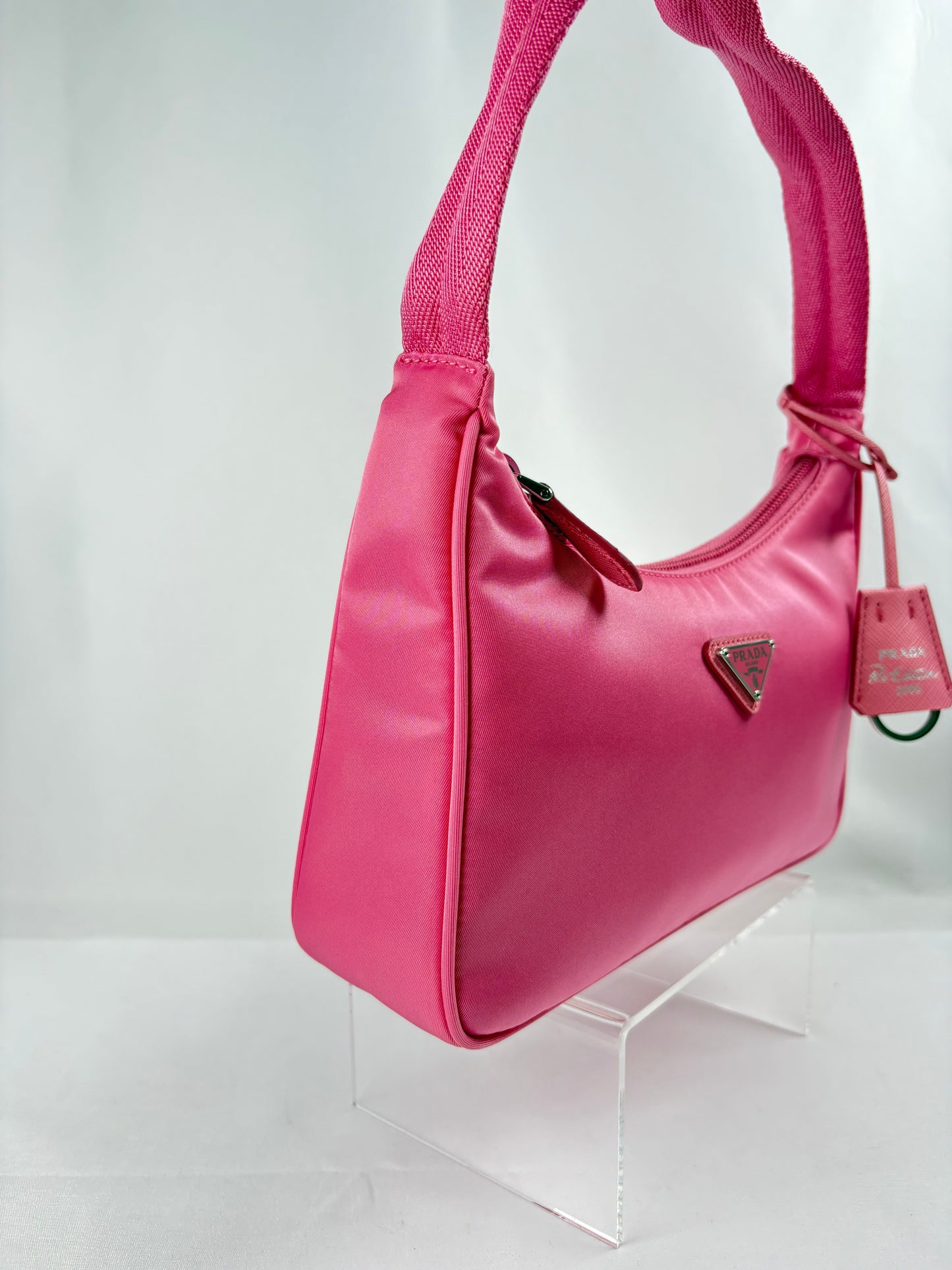 Pre-Owned PRADA Re-Edition 2000 Pink Handbag, Mini