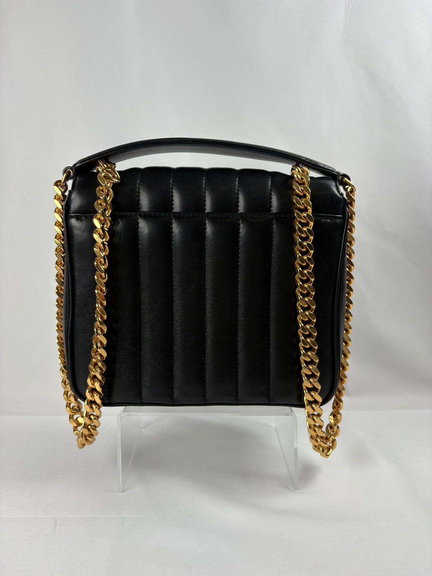 Pre-Owned SAINT LAURENT Vicky Chain Black, Small Handbag
