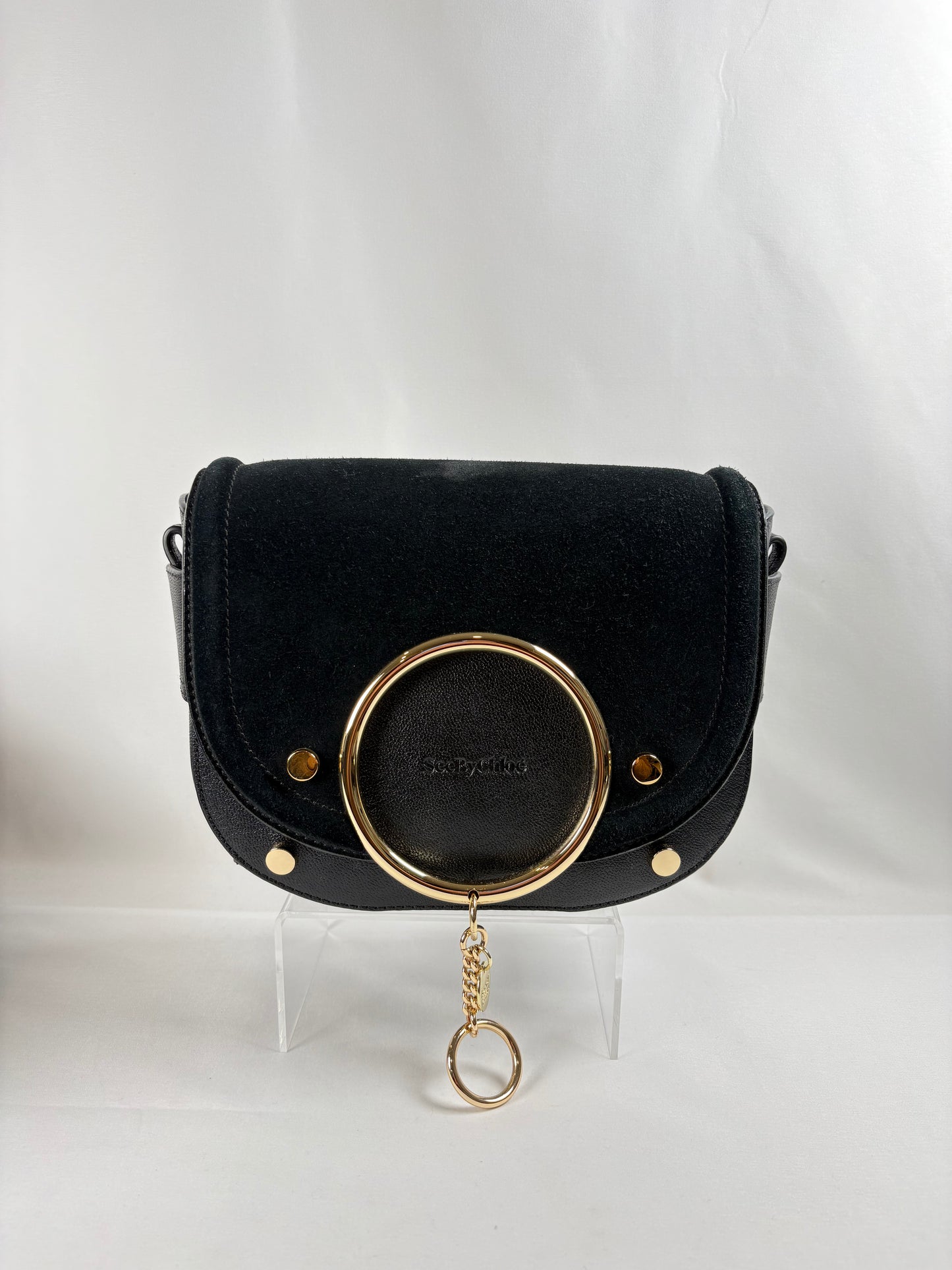 Pre-Owned CHLOE See by Chloe Mara Black Handbag