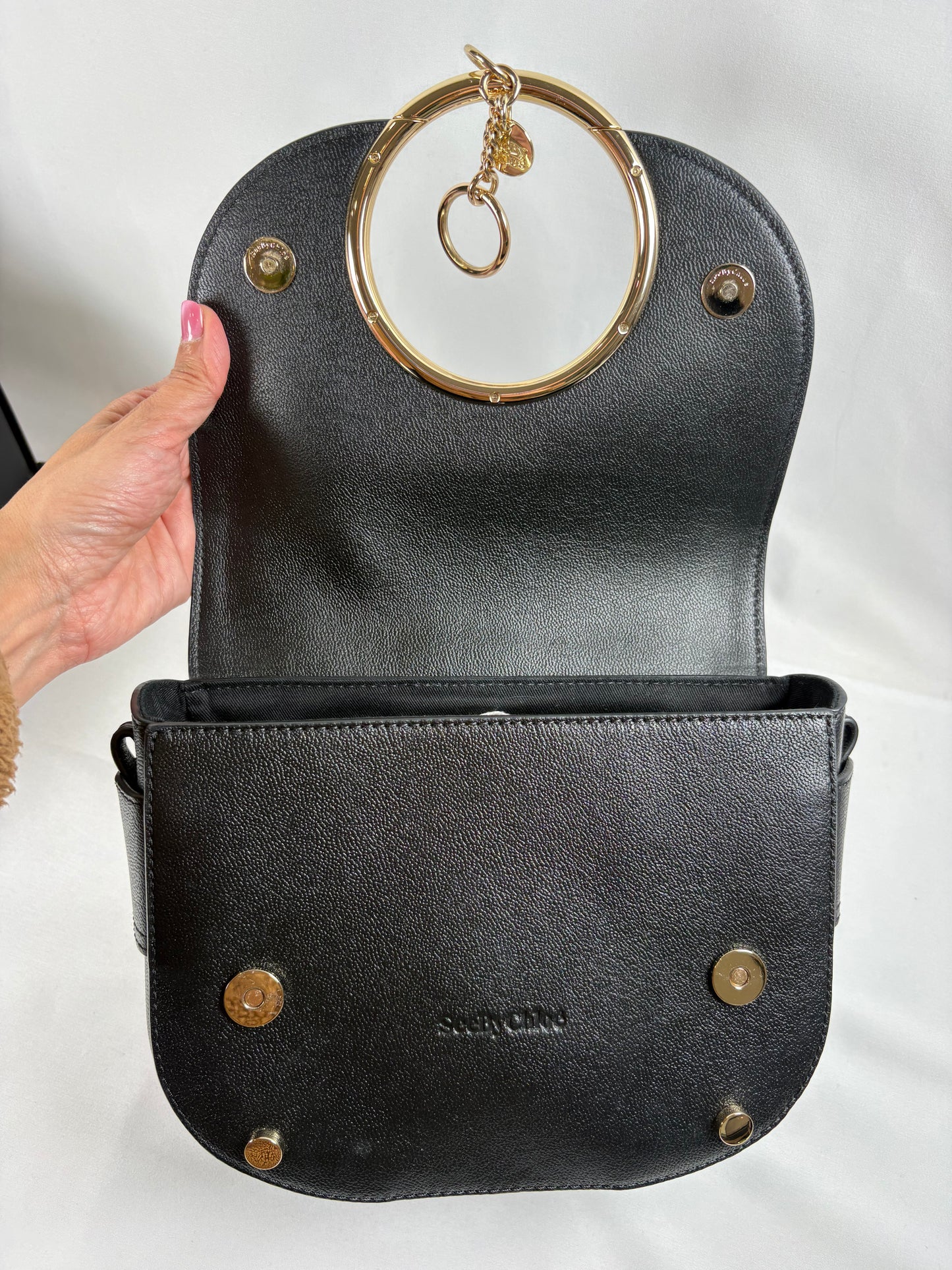 Pre-Owned CHLOE See by Chloe Mara Black Handbag