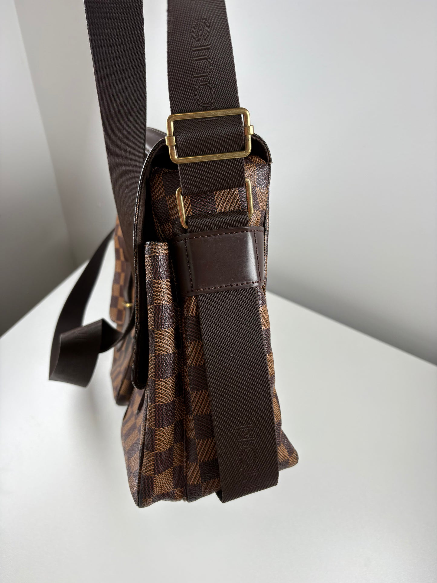 Pre-Owned LOUIS VUITTON Broadway Laptop Bag, Damier Ebene