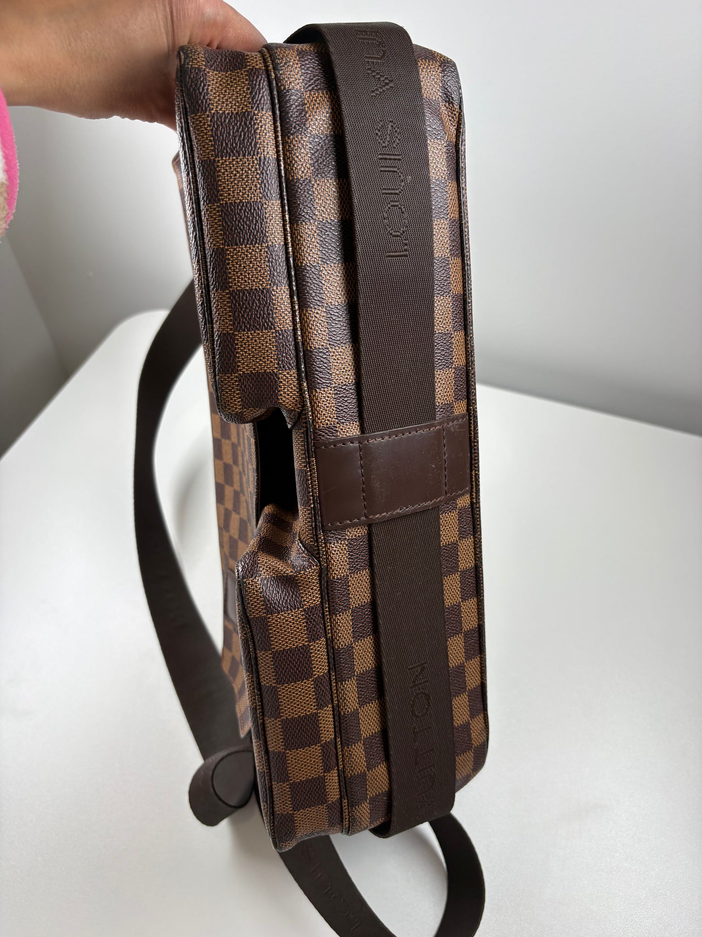 Pre-Owned LOUIS VUITTON Broadway Laptop Bag, Damier Ebene