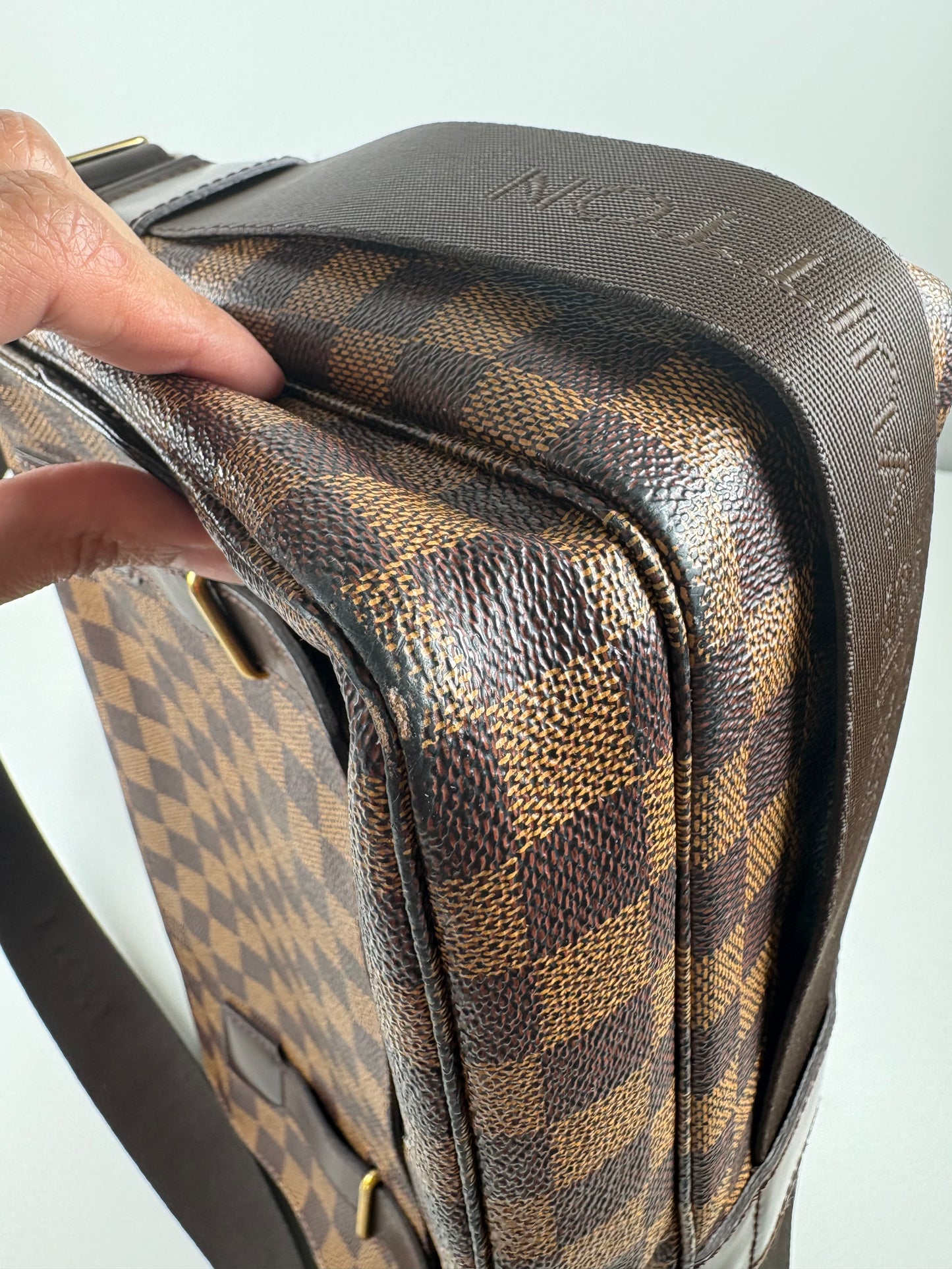 Pre-Owned LOUIS VUITTON Broadway Laptop Bag, Damier Ebene