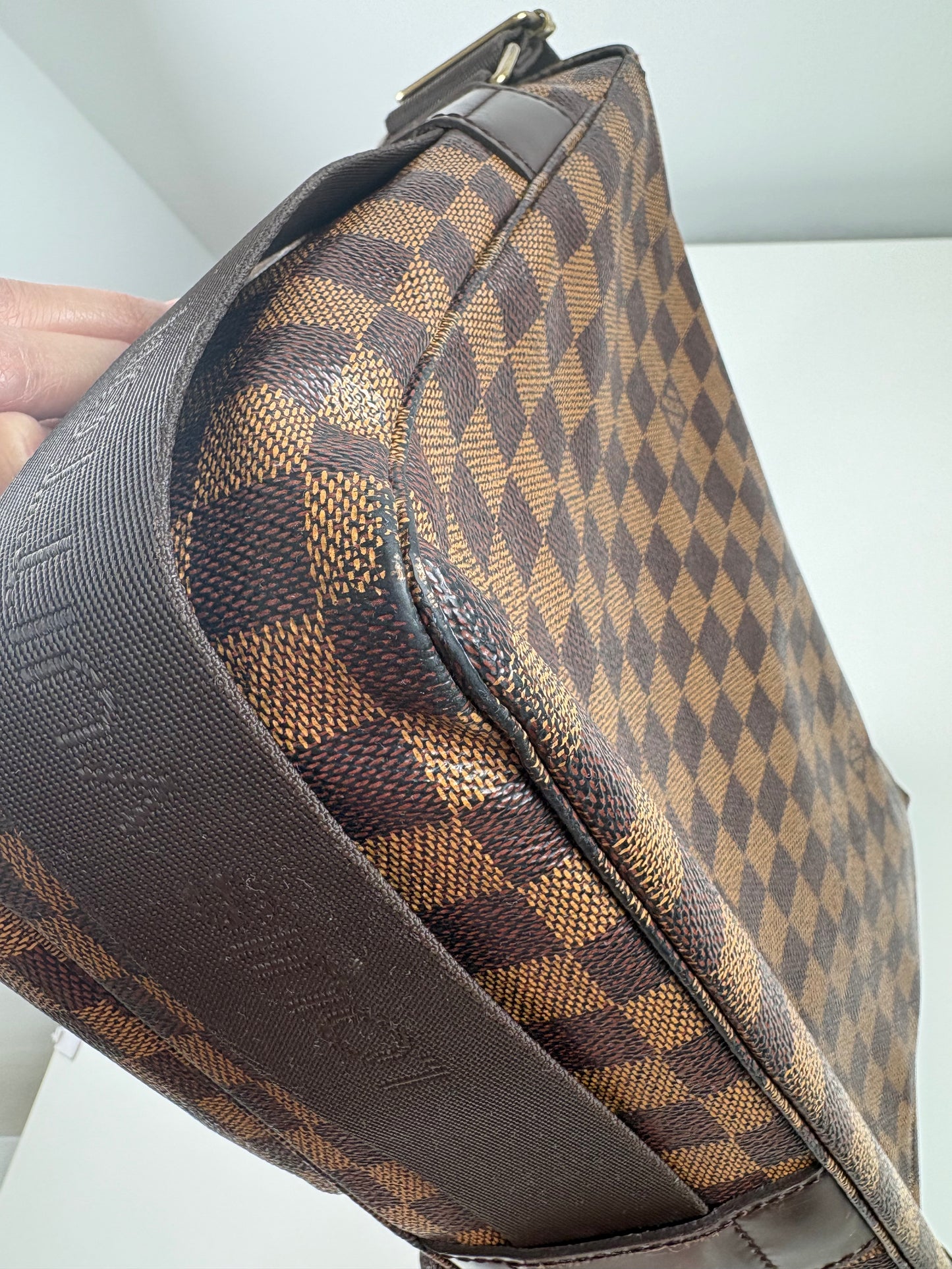 Pre-Owned LOUIS VUITTON Broadway Laptop Bag, Damier Ebene
