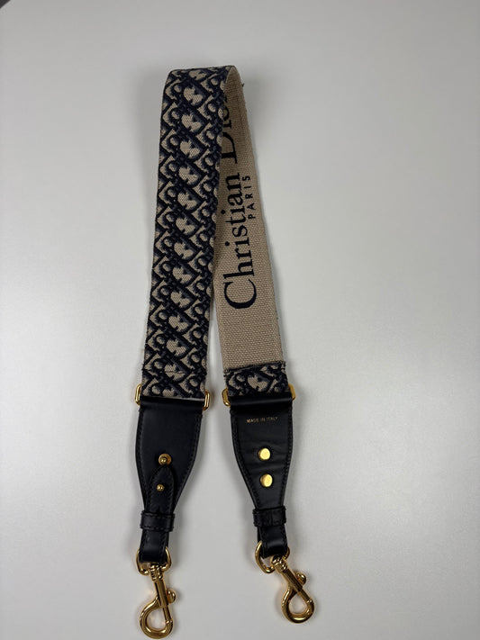 Pre-Owned CHRISTIAN DIOR Oblique Strap, Blue