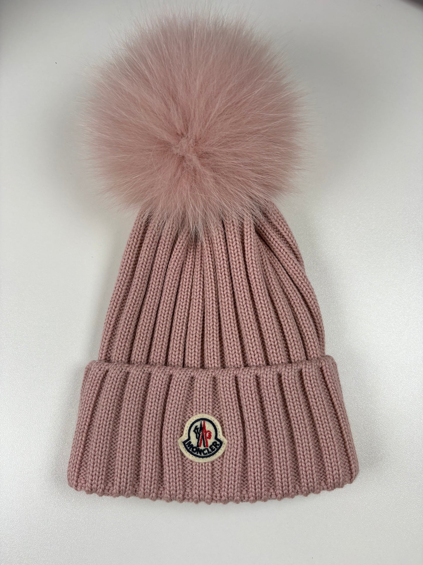 Pre-Owned MONCLER Beanie, Pink, One Size