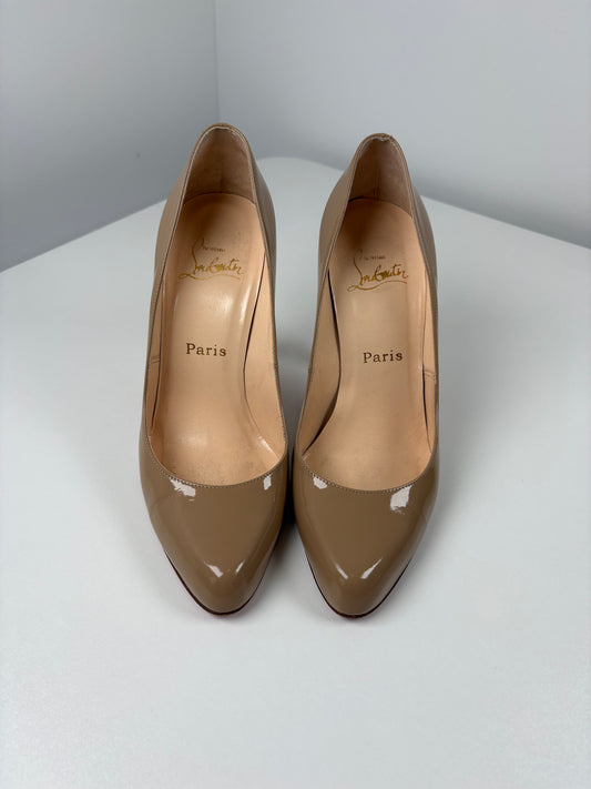Pre-Owned CHRISTIAN LOUBOUTIN FiFi Pumps, Nude, 38.5