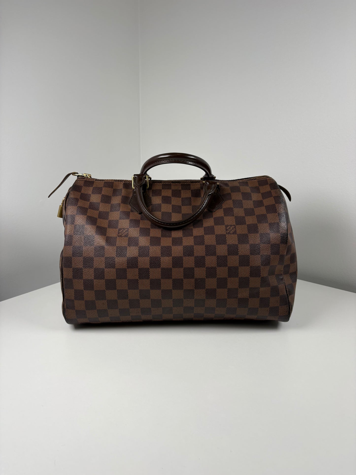 Pre-Owned LOUIS VUITTON Speedy Handbag, Damier Ebene, 30
