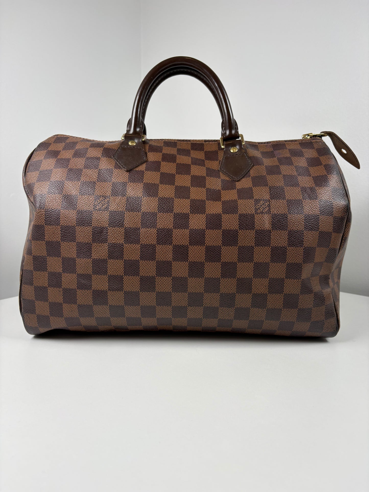 Pre-Owned LOUIS VUITTON Speedy Handbag, Damier Ebene, 30