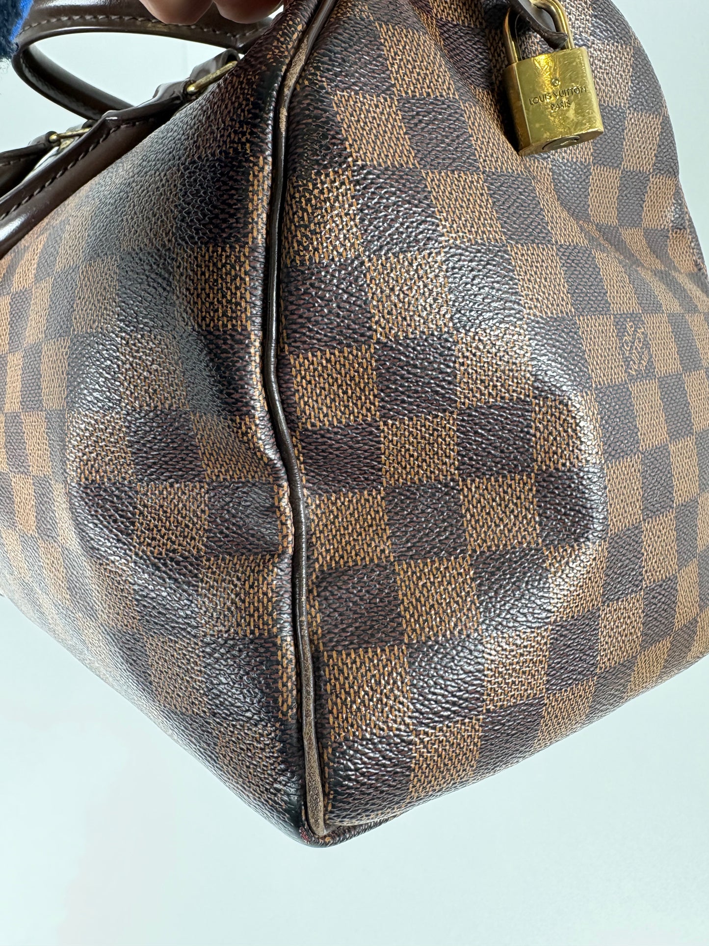 Pre-Owned LOUIS VUITTON Speedy Handbag, Damier Ebene, 30