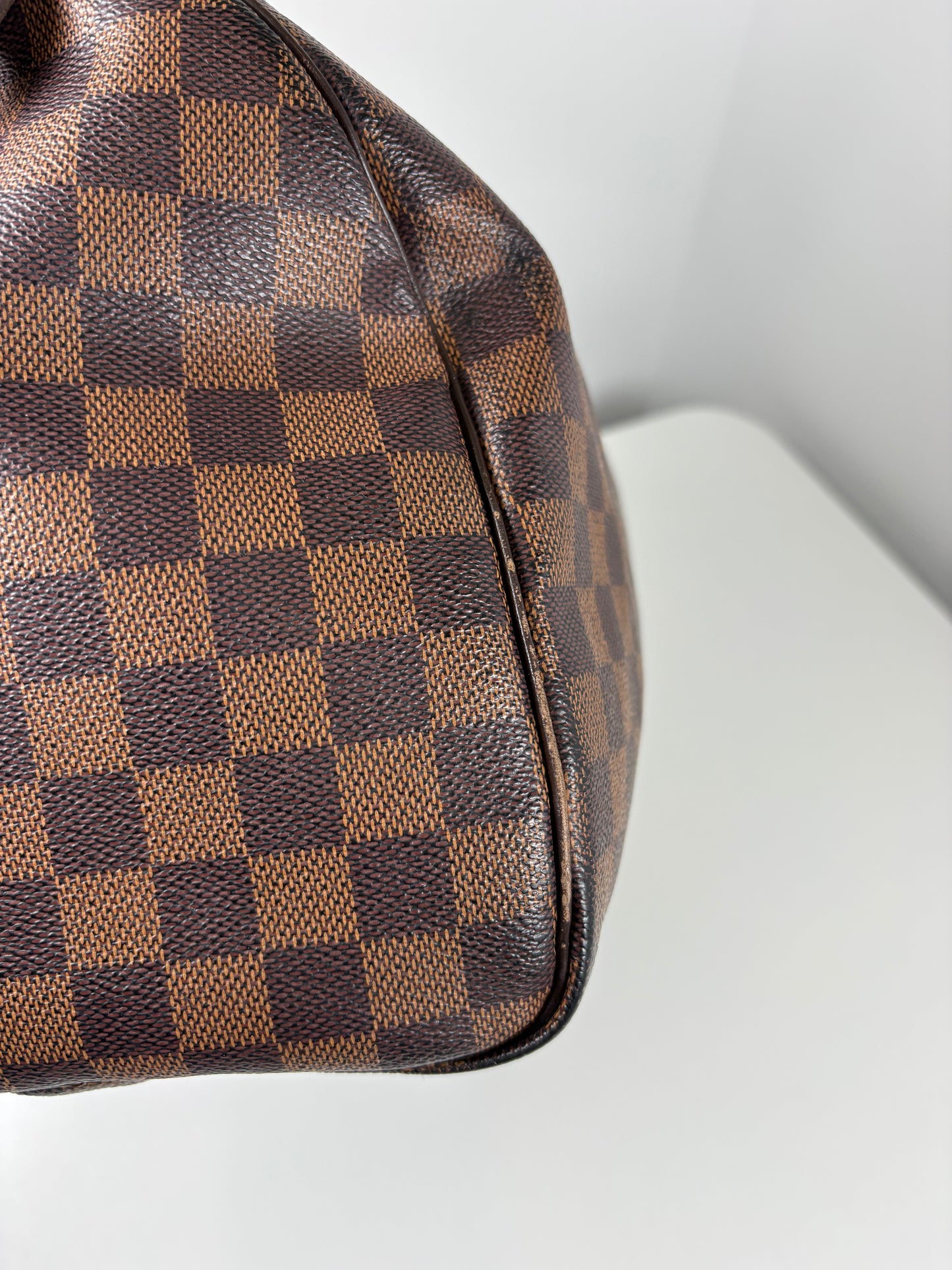 Pre-Owned LOUIS VUITTON Speedy Handbag, Damier Ebene, 30