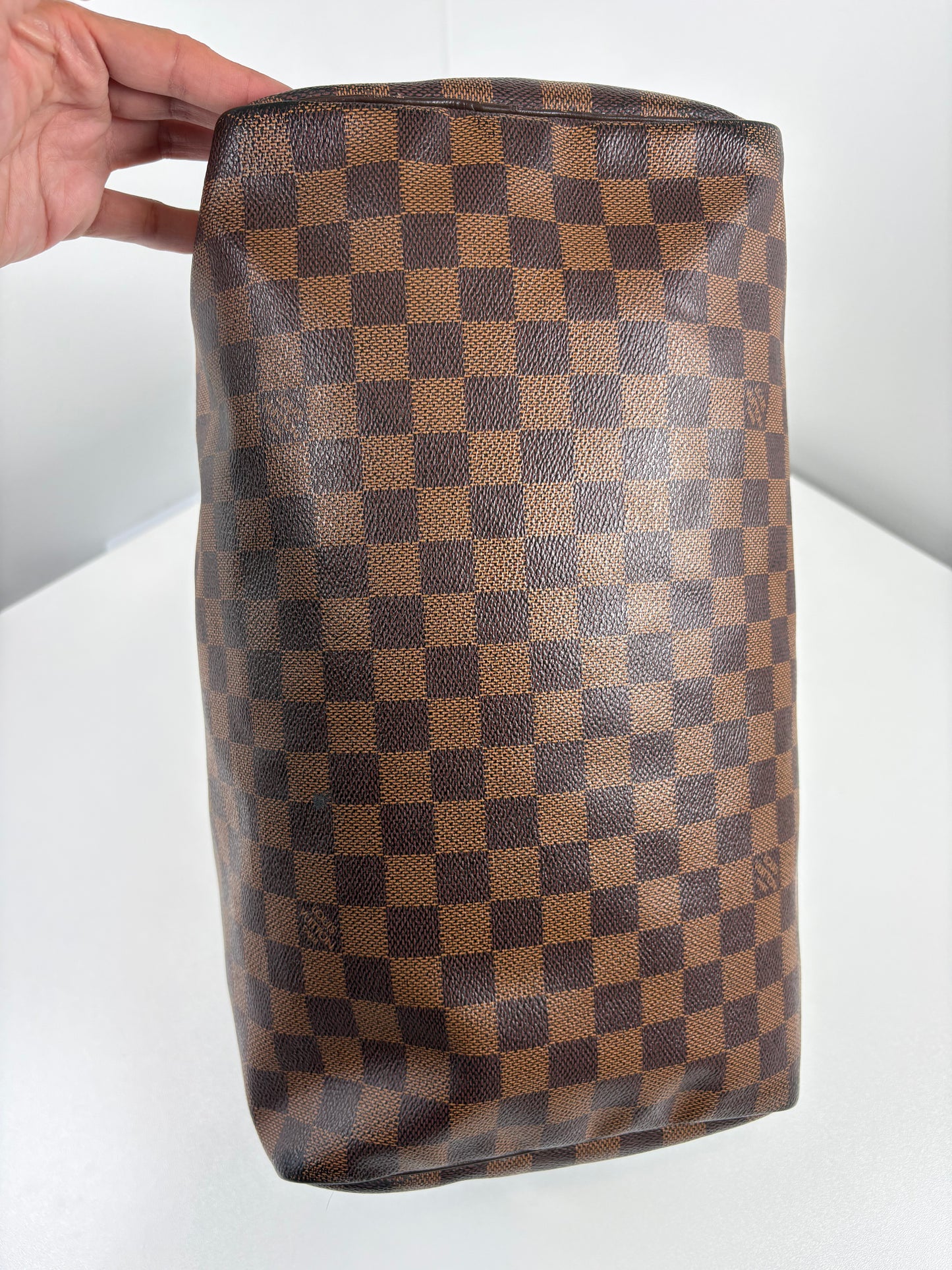 Pre-Owned LOUIS VUITTON Speedy Handbag, Damier Ebene, 30