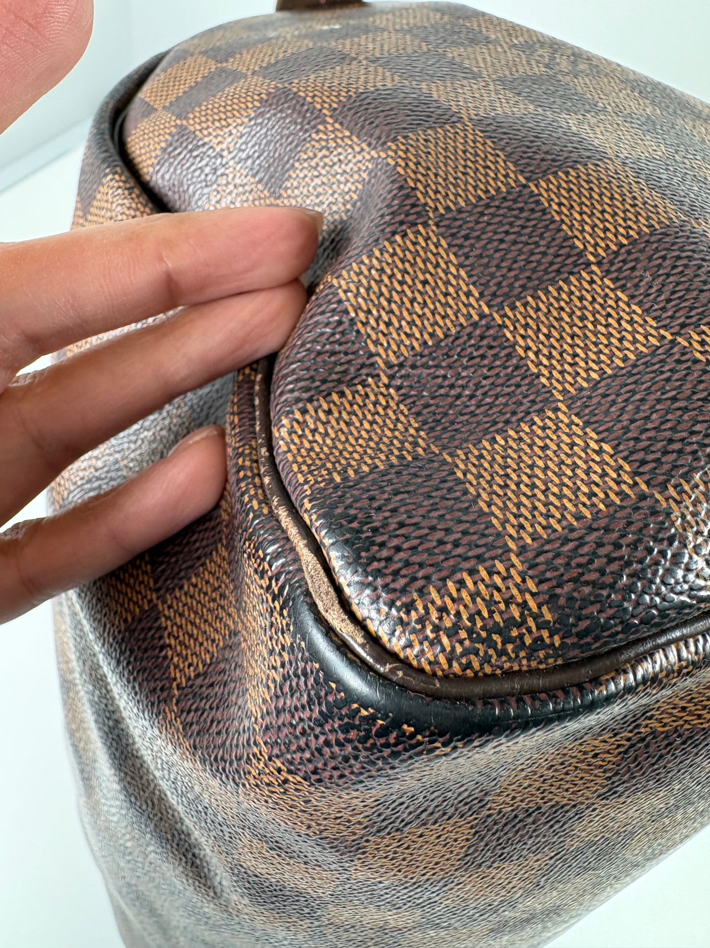 Pre-Owned LOUIS VUITTON Speedy Handbag, Damier Ebene, 30