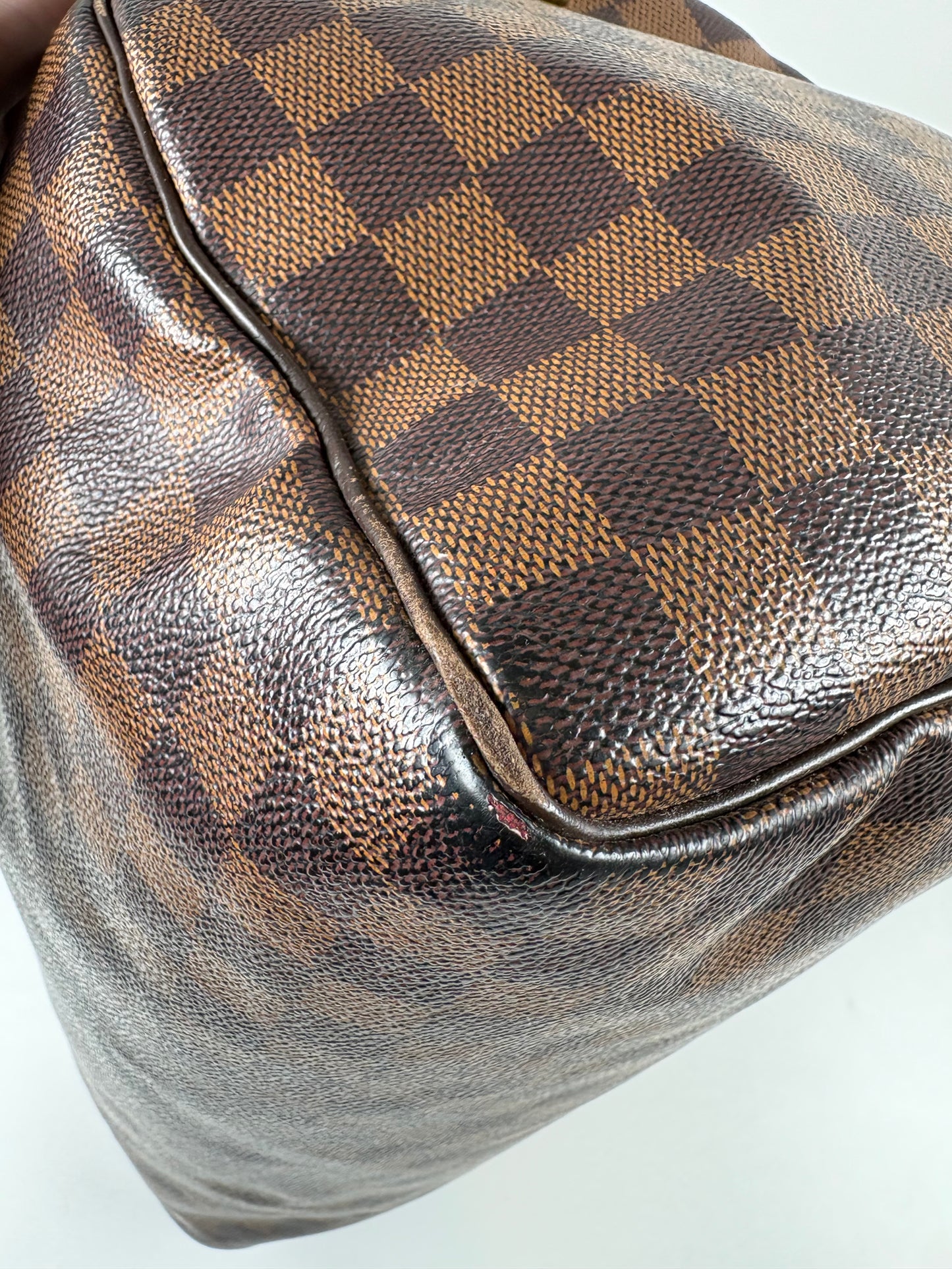 Pre-Owned LOUIS VUITTON Speedy Handbag, Damier Ebene, 30