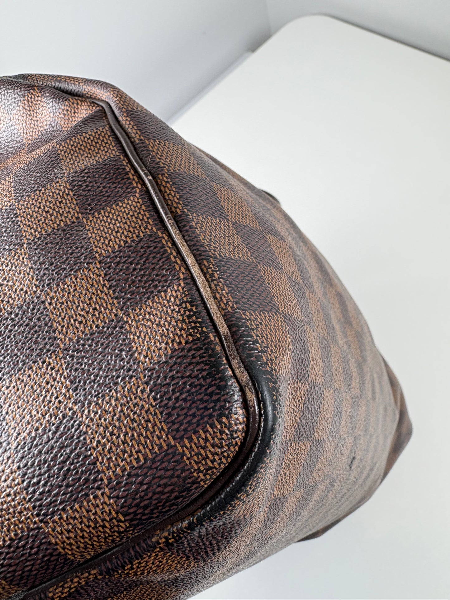 Pre-Owned LOUIS VUITTON Speedy Handbag, Damier Ebene, 30