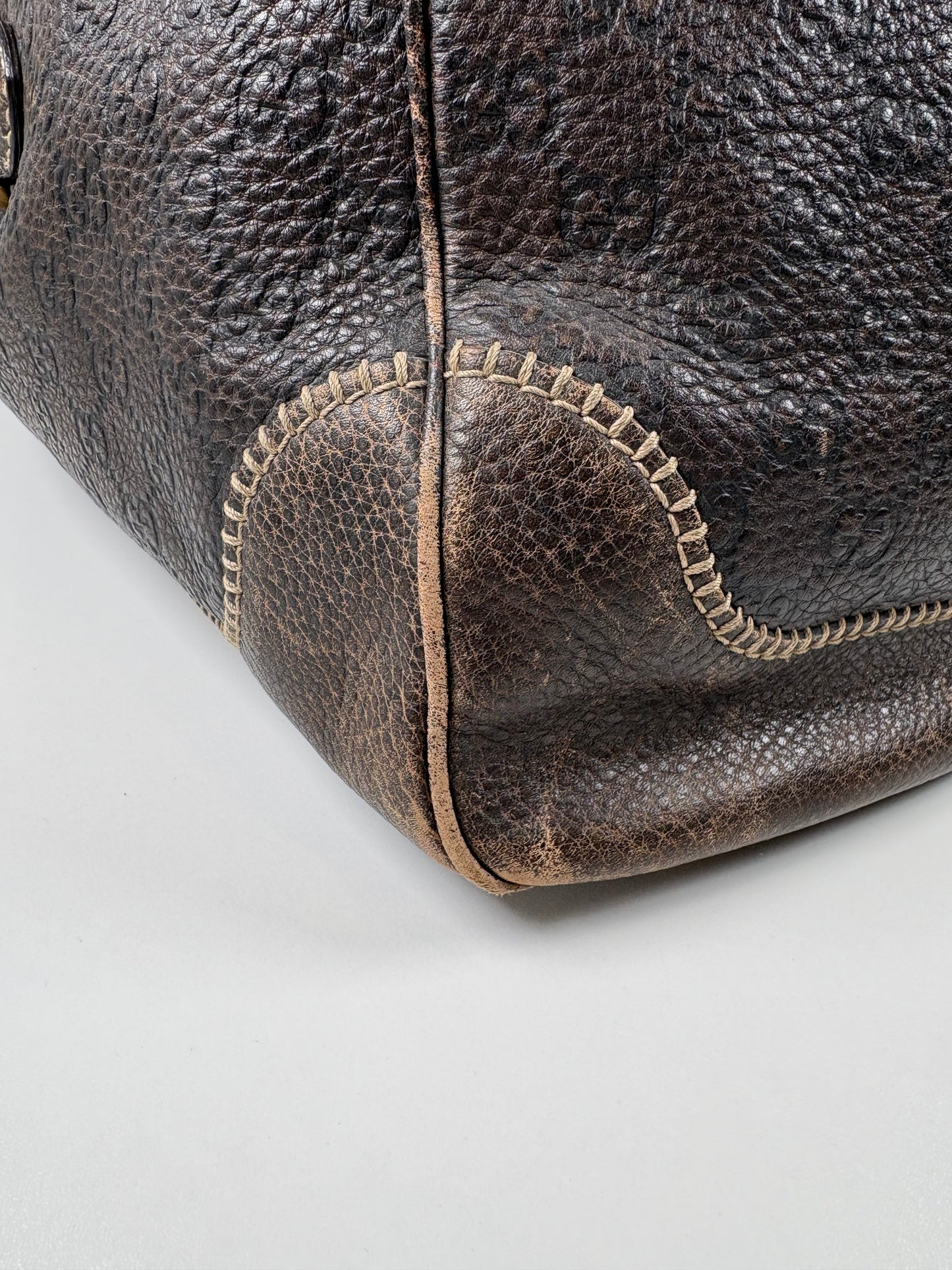 Pre-Owned GUCCI Horsebit Pelham Hobo Handbag, Brown