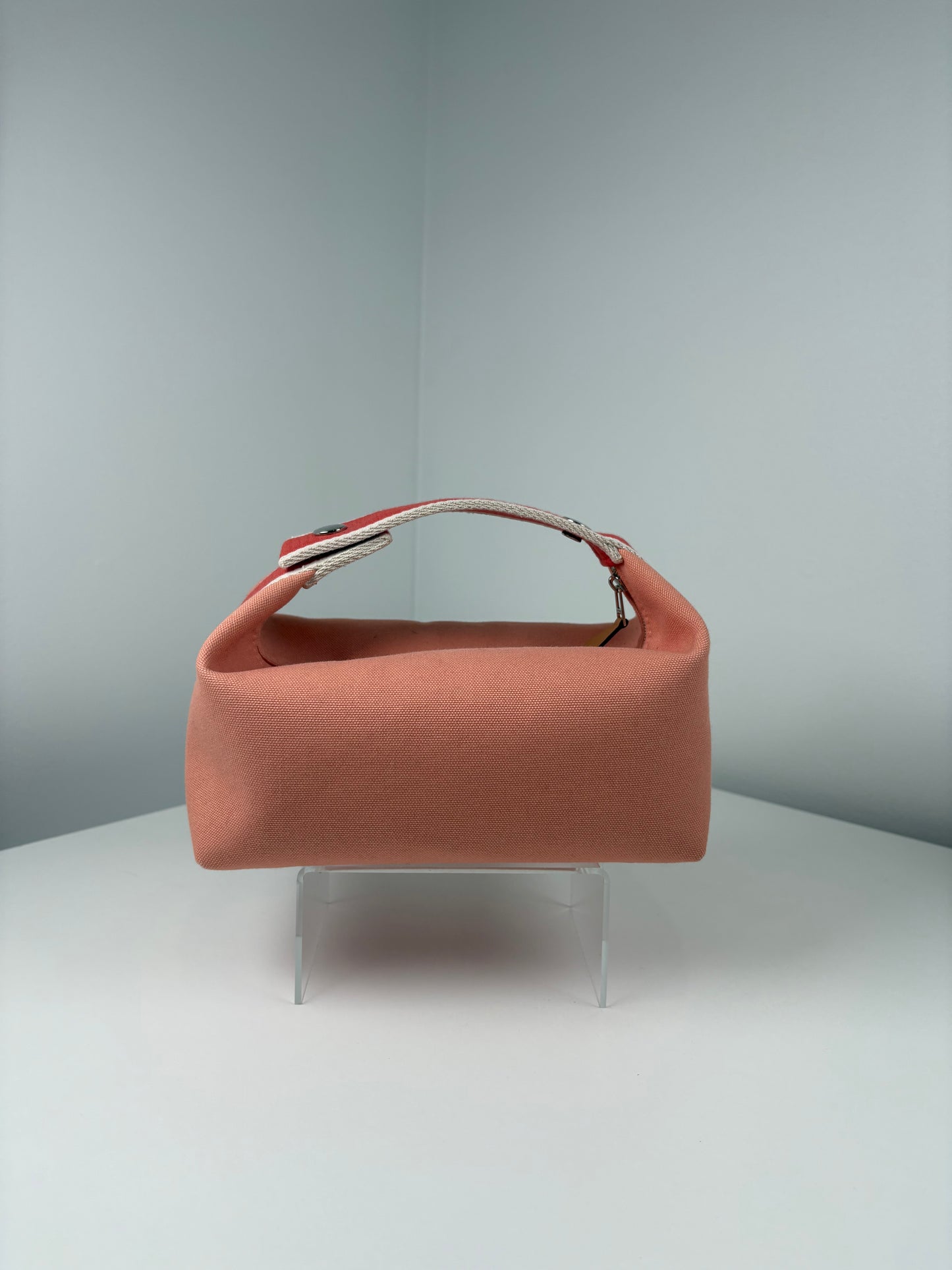 Pre-Owned HERMES Bride-a-Brac case Handbag, Coral, Small