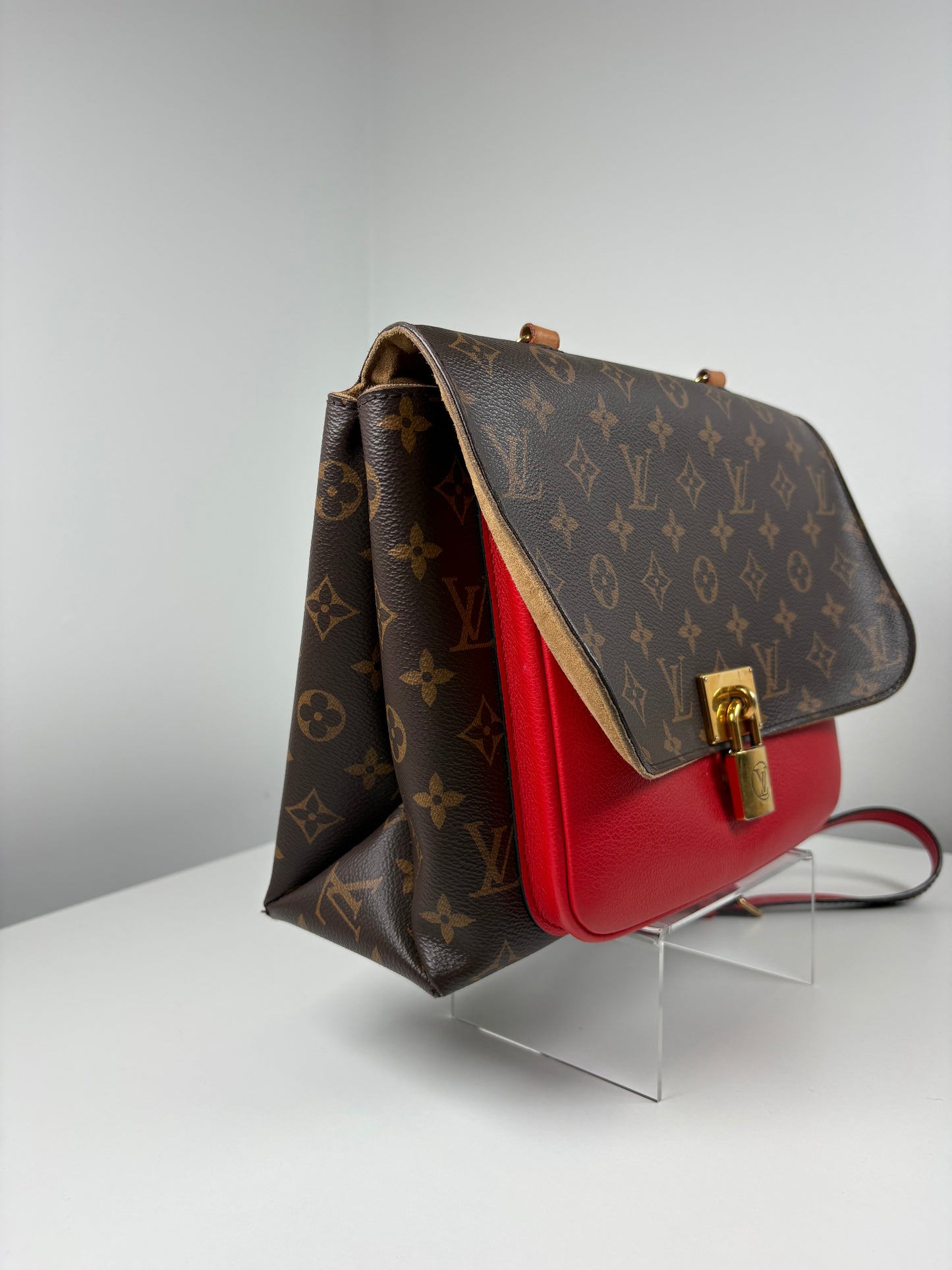 Pre-Owned LOUIS VUITTON Vaugirard Handbag, Monogram/Red