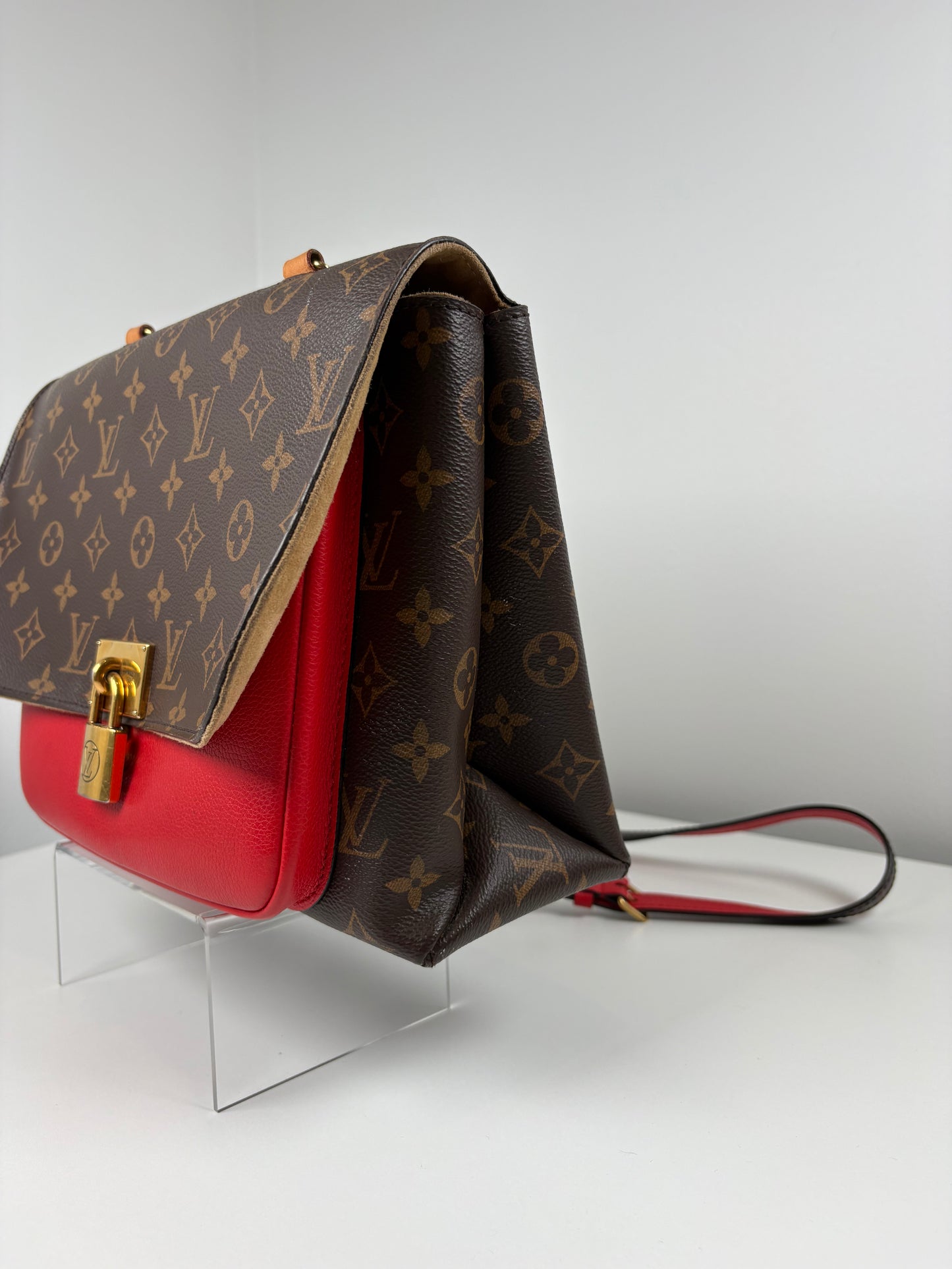 Pre-Owned LOUIS VUITTON Vaugirard Handbag, Monogram/Red